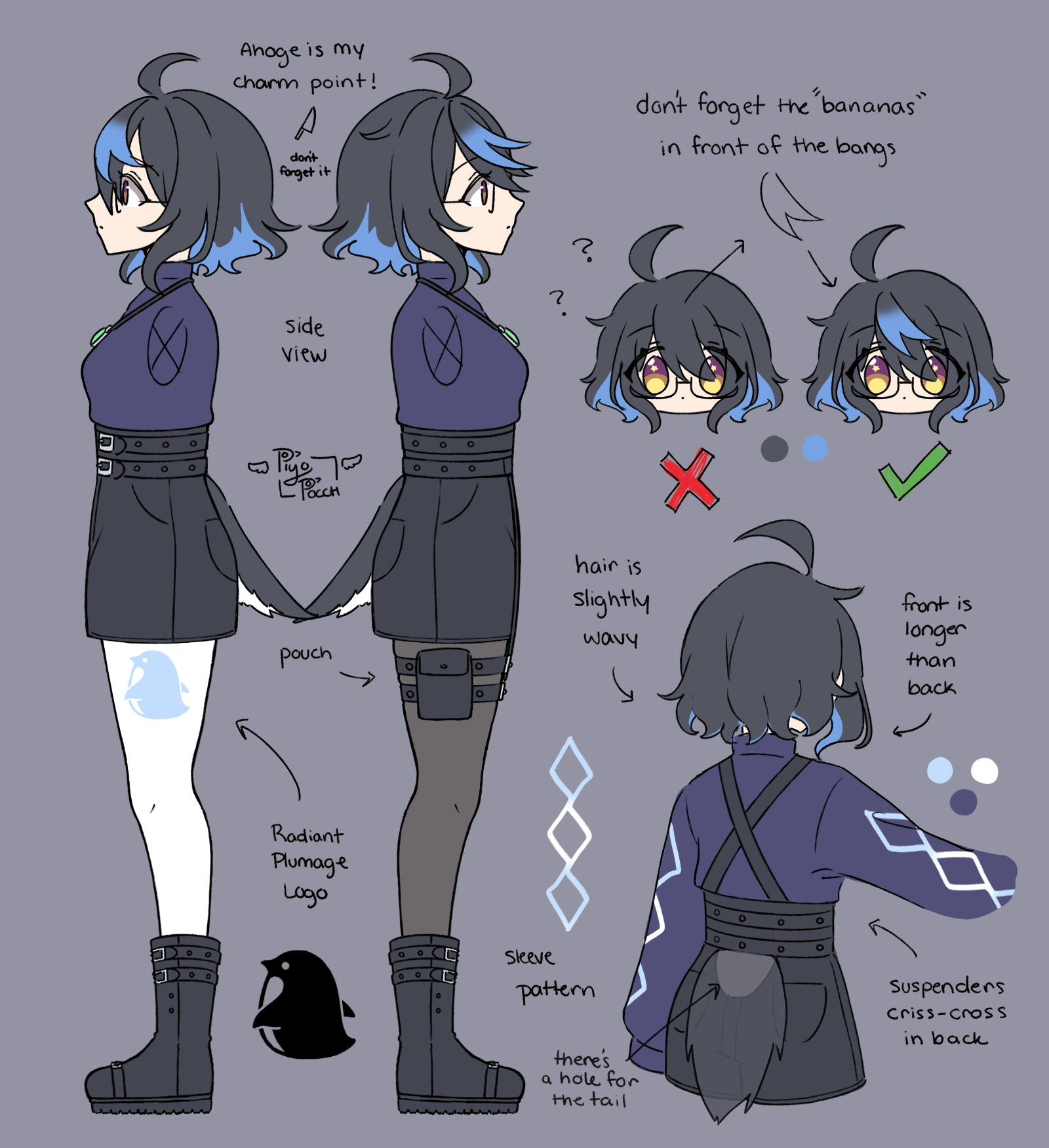 Reference of side and back by Pocha Piyo