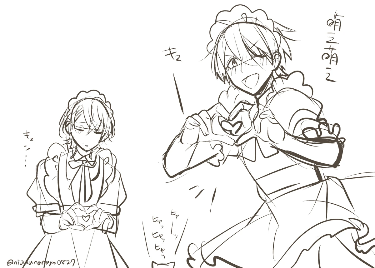 Kagami Hayato and Yumeoi Kakeru by Ninahachi