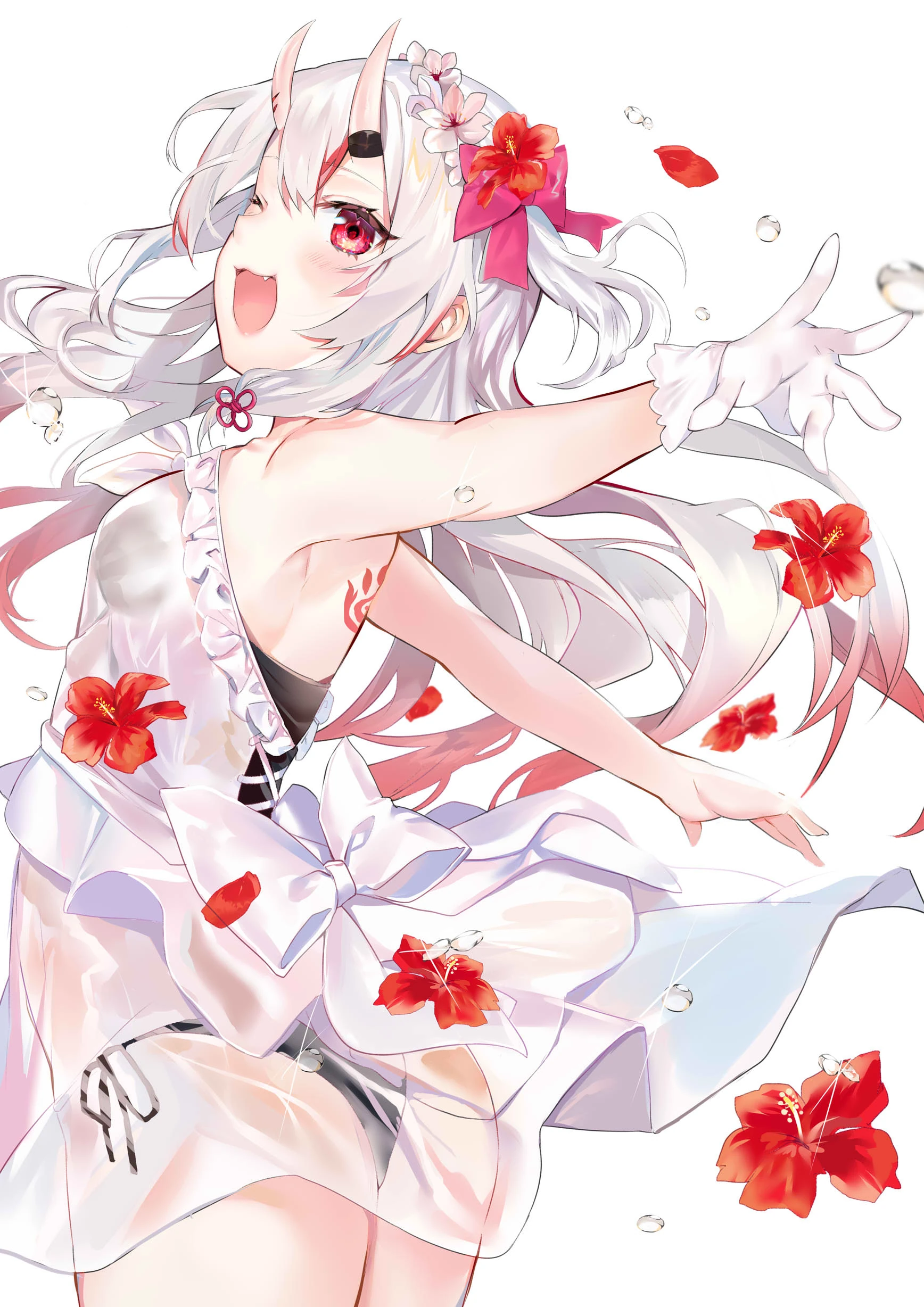 Nakiri Ayame with swimsuit<br>by Kagura Nana