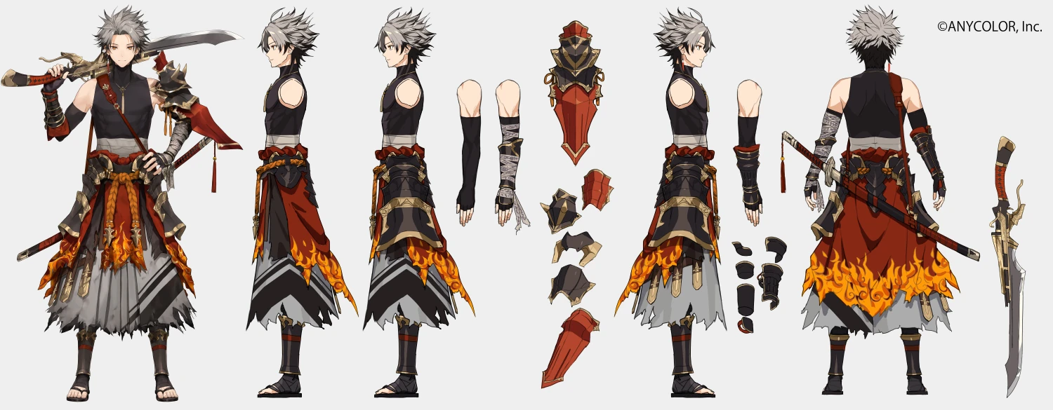 Samurai Outfit Reference Sheet