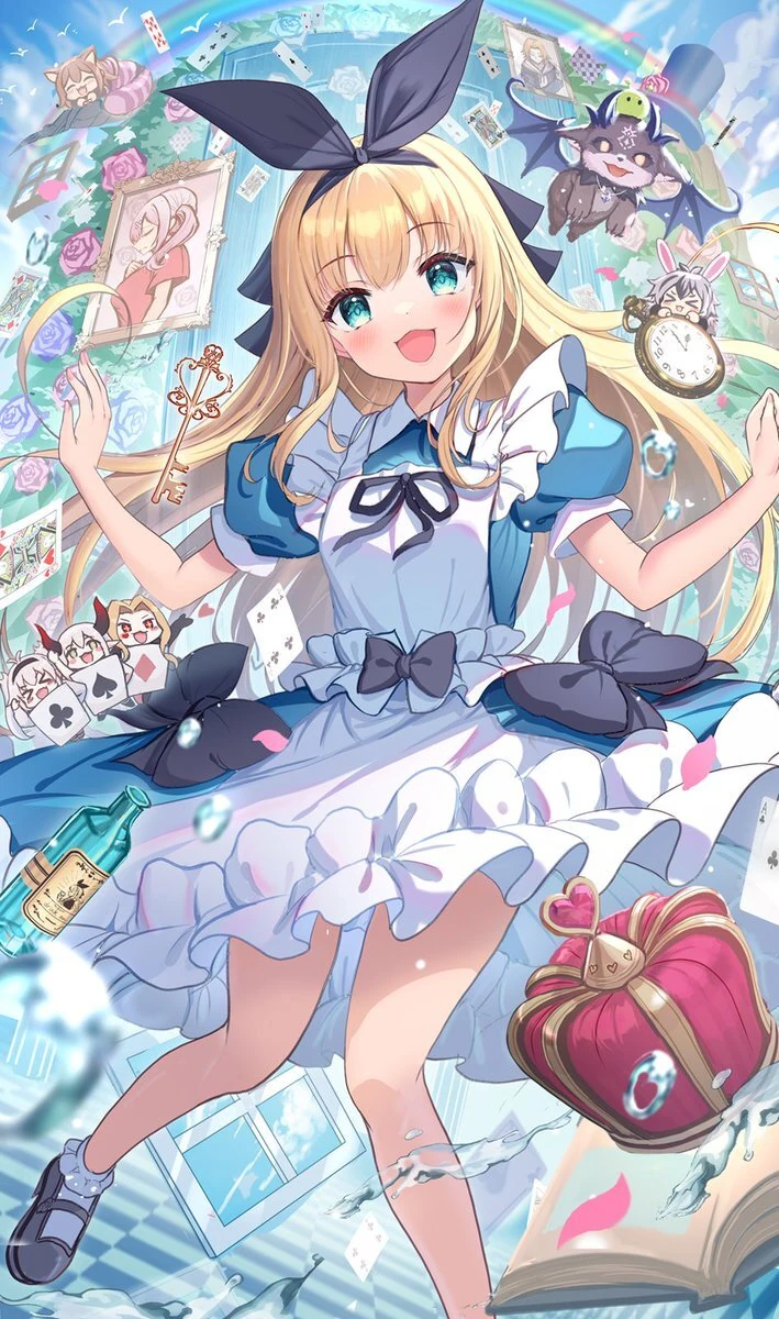 Alice in Wonderland Illustration<br>by Akabane
