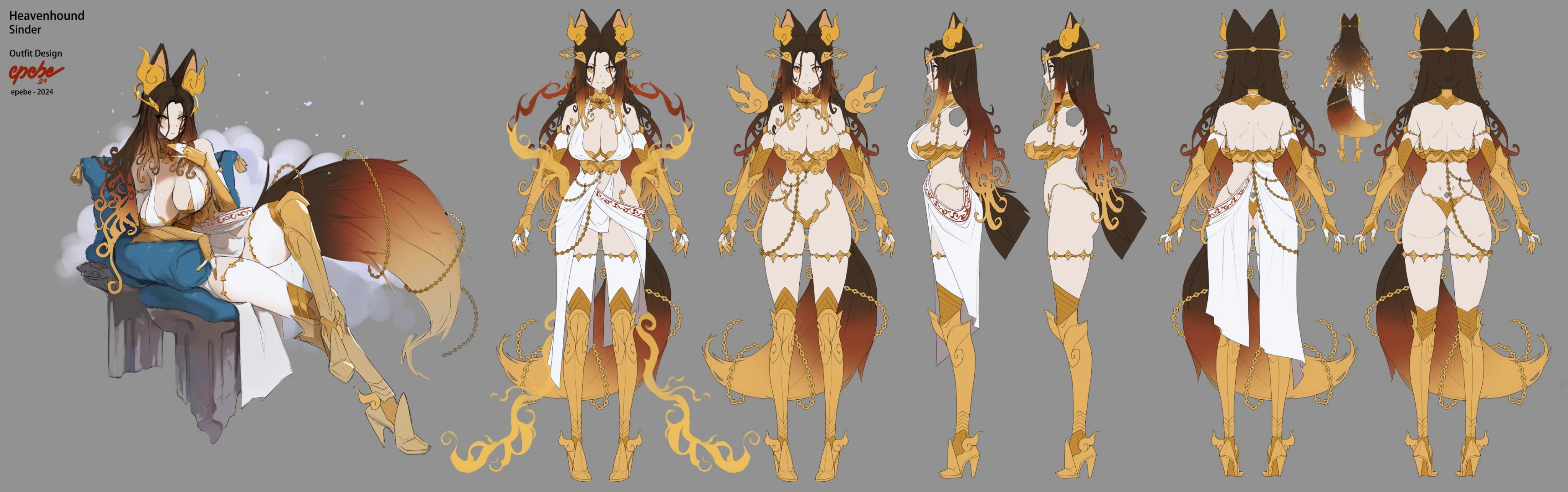 Heavenhound Sinder Reference Sheet by epebe