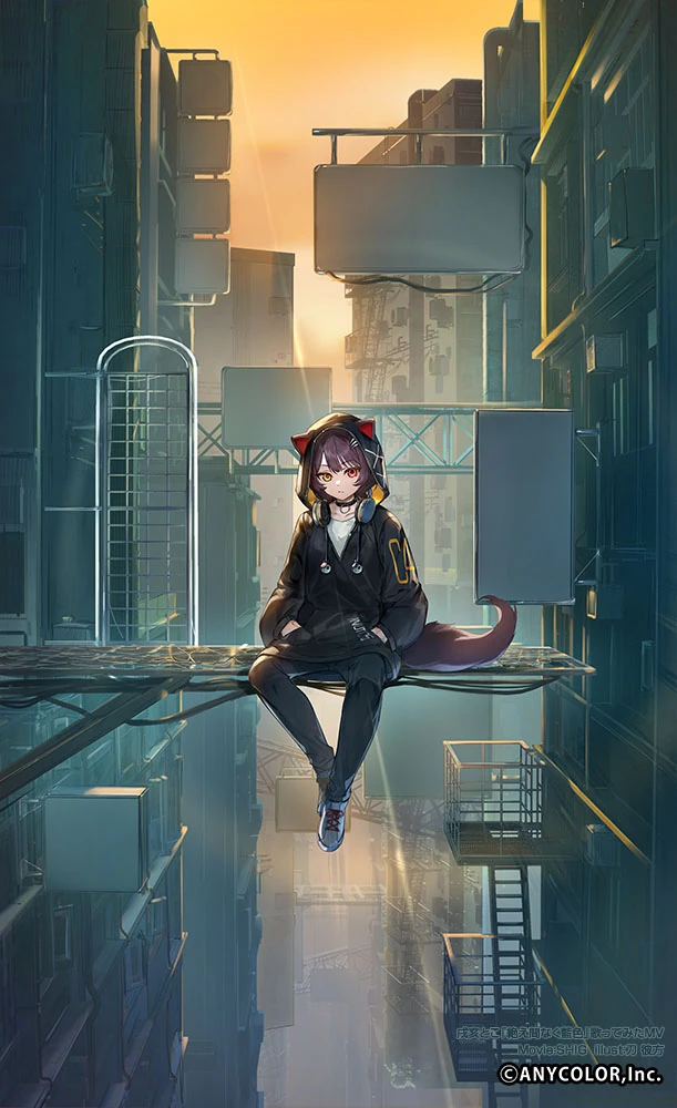 Uninterrupted Indigo Illustration<br>by Canata Katana