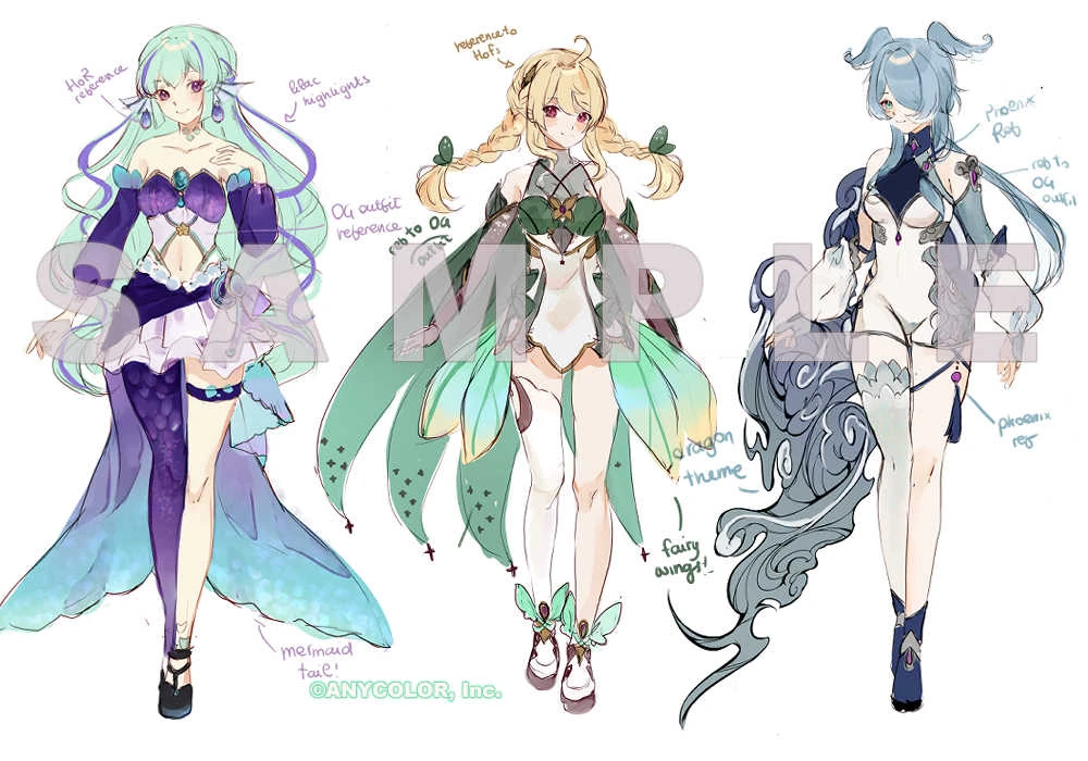 Moon Halo Outfit Designs by nari