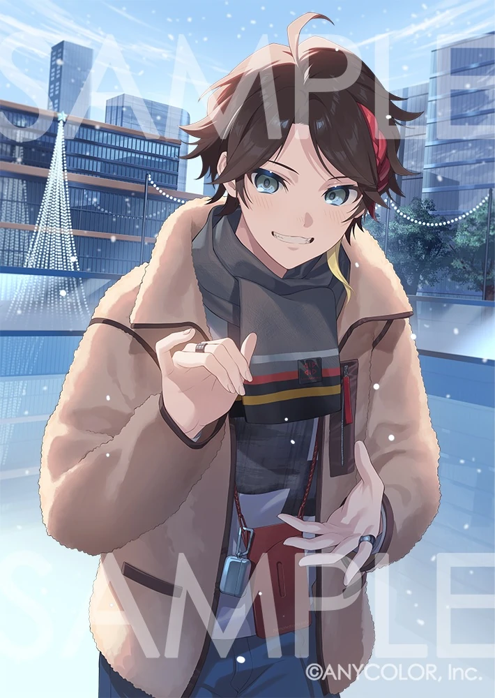 NIJISANJI Winter Date 2023 Goods & Voice Illustration by Dolustoy