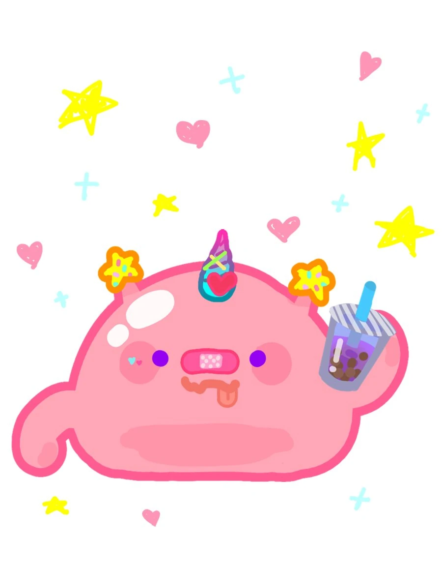 Pyon's self-portrait Slime Ver.