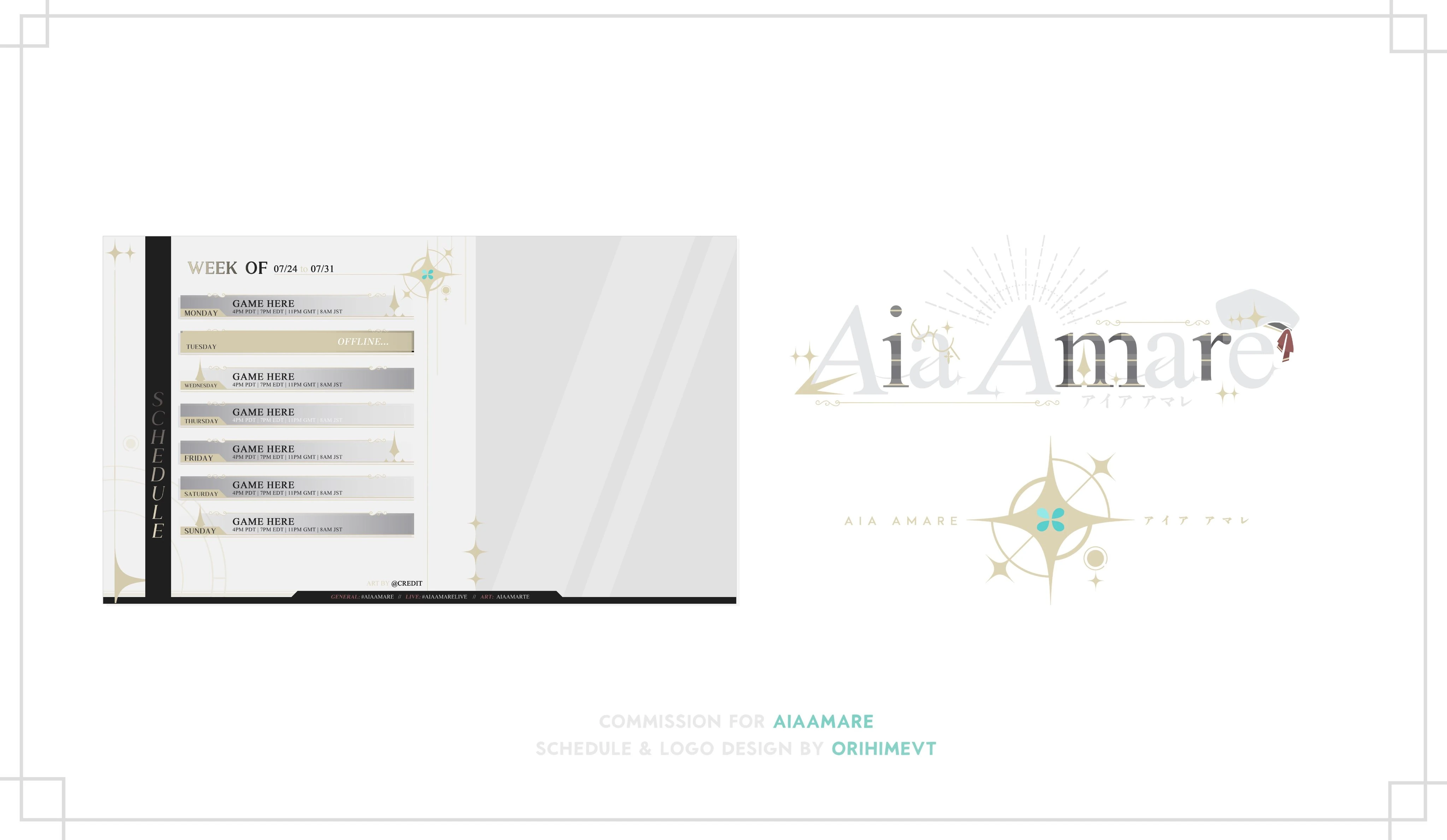 Logo and Schedule Design<br>by OrihimeVT