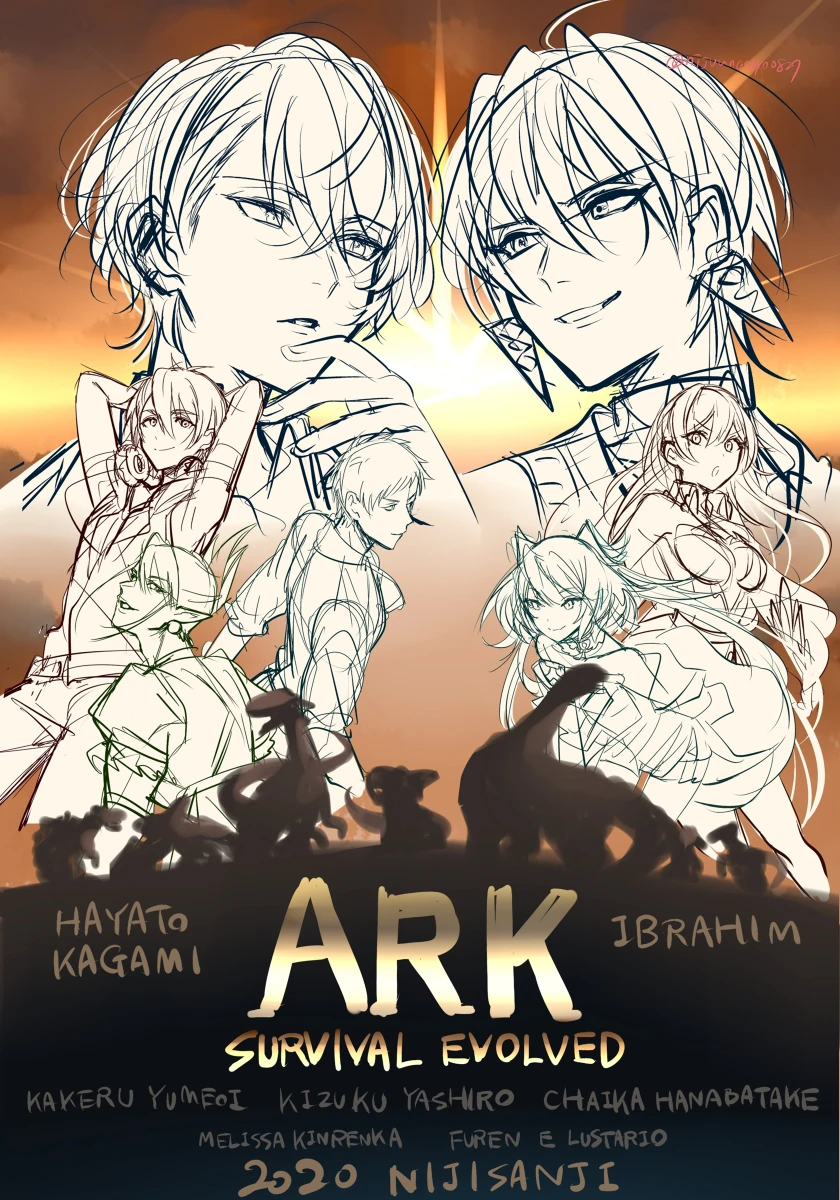 NIJISANJI Ark: Survival Evolved 2020 Illustration<br>by Ninahachi