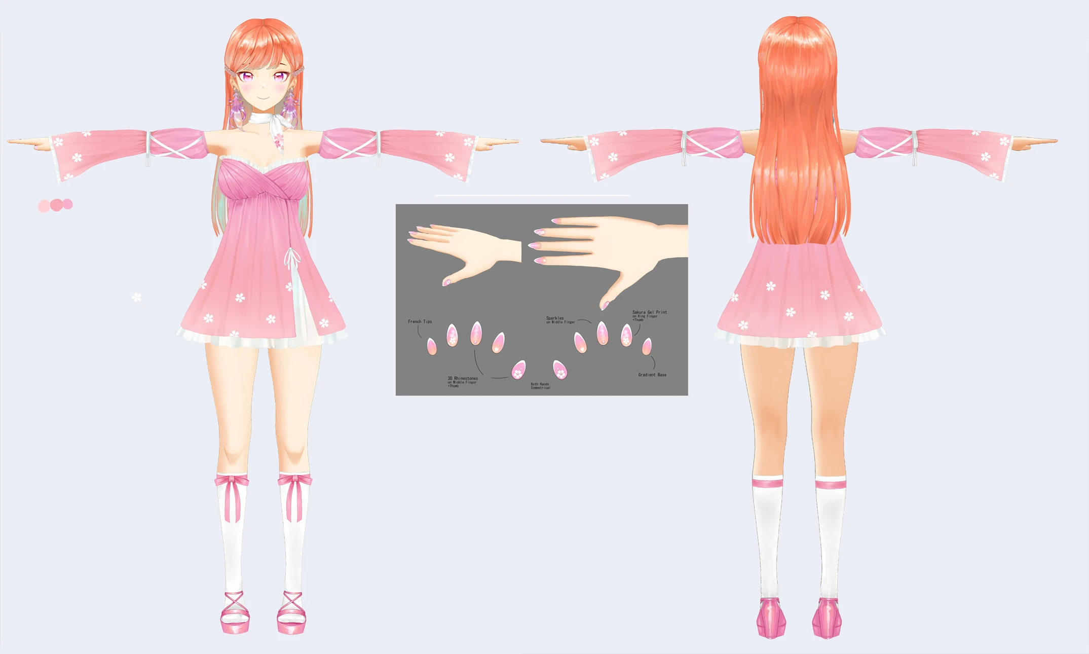 PERFUME 3D Costume Reference Sheet