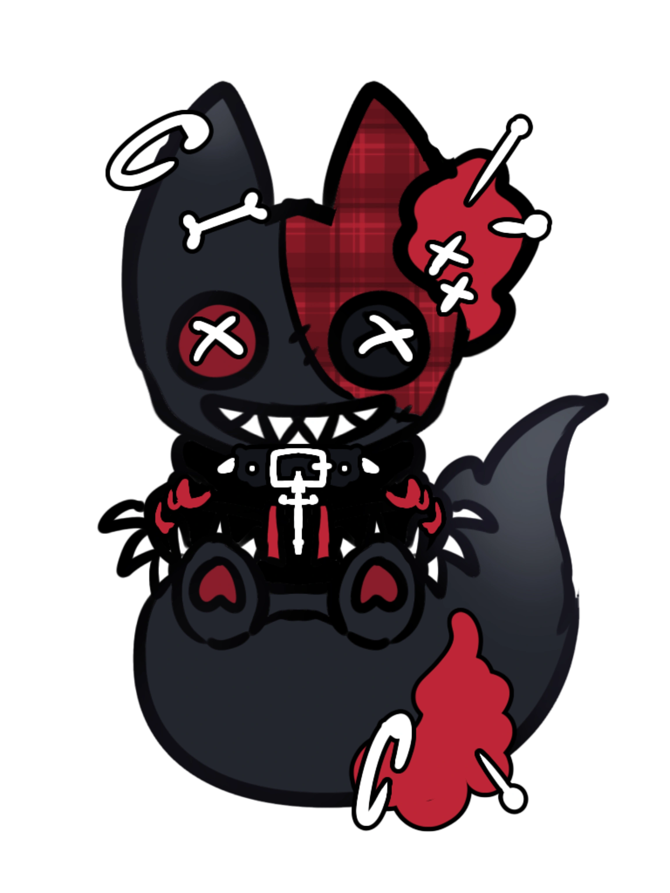 Rotpiece's chat mascot, Patchwork