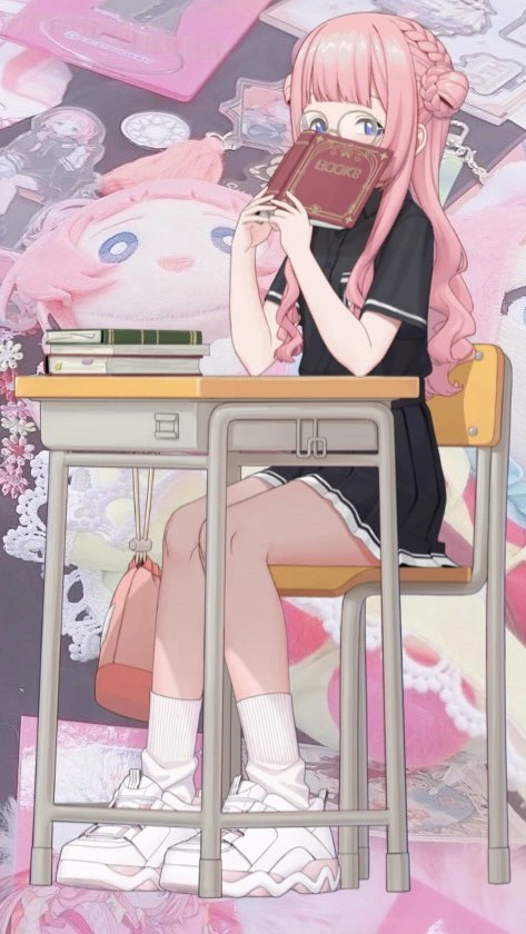School Uniform With Book Accessory