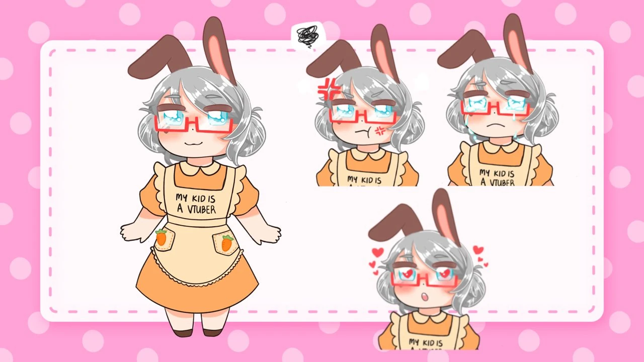 1.0 / Chibi Character Sheet by @52apples on X (Twitter)