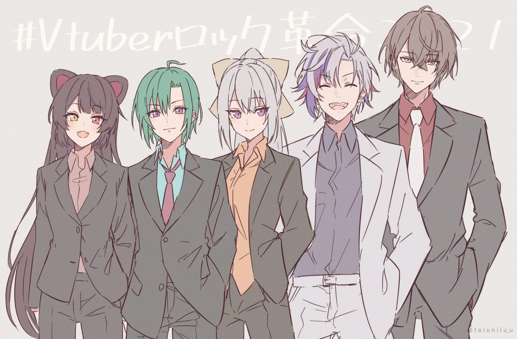 Vtuber Rock Revolution 2021 Illustration<br>by Talunilu
