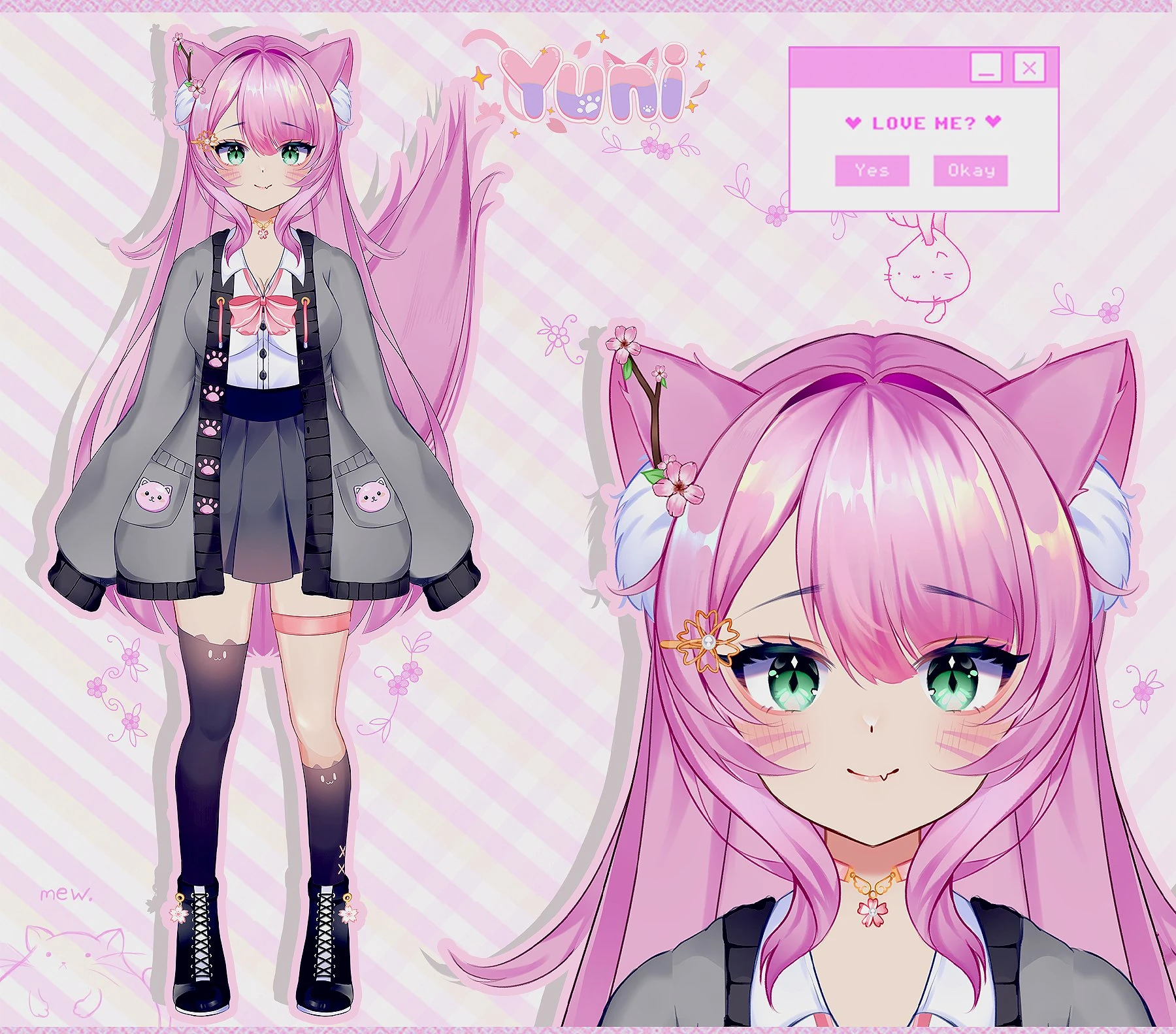 Casual Catgirl Model