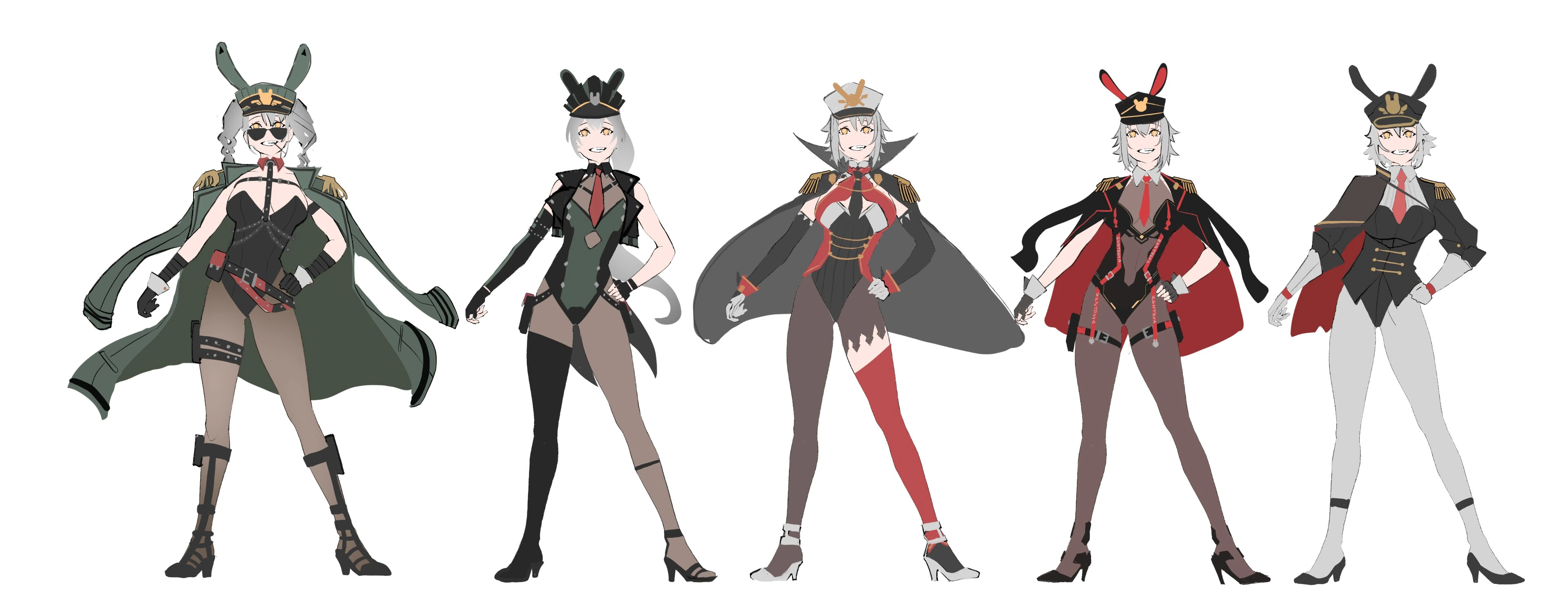 Zentreya Bunny.commander Concepts (Scrapped) by KuroiEnpitsu