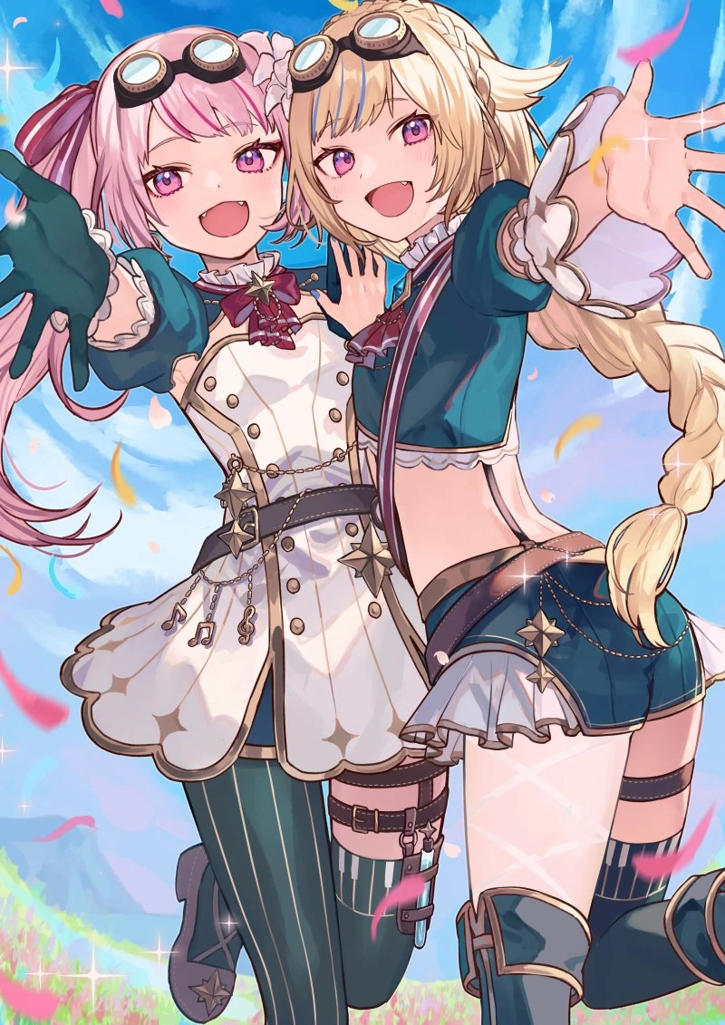 HIMEHINA 4th Anniversary Illustration<br>by [https://twitter.com/haru_sugar02/status/1508768434426990600 Shugao]