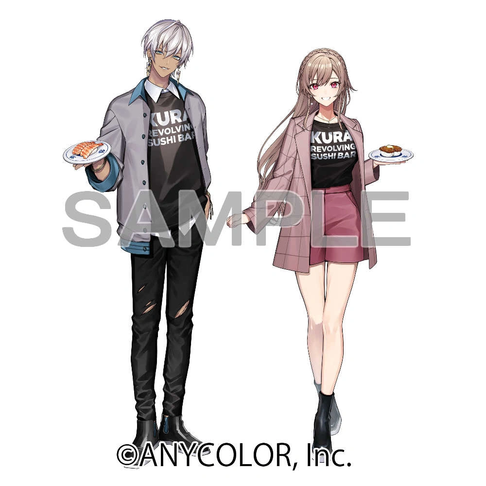 NIJISANJI x Kura Sushi Collaboration Illustration<br>by Kurono Yu