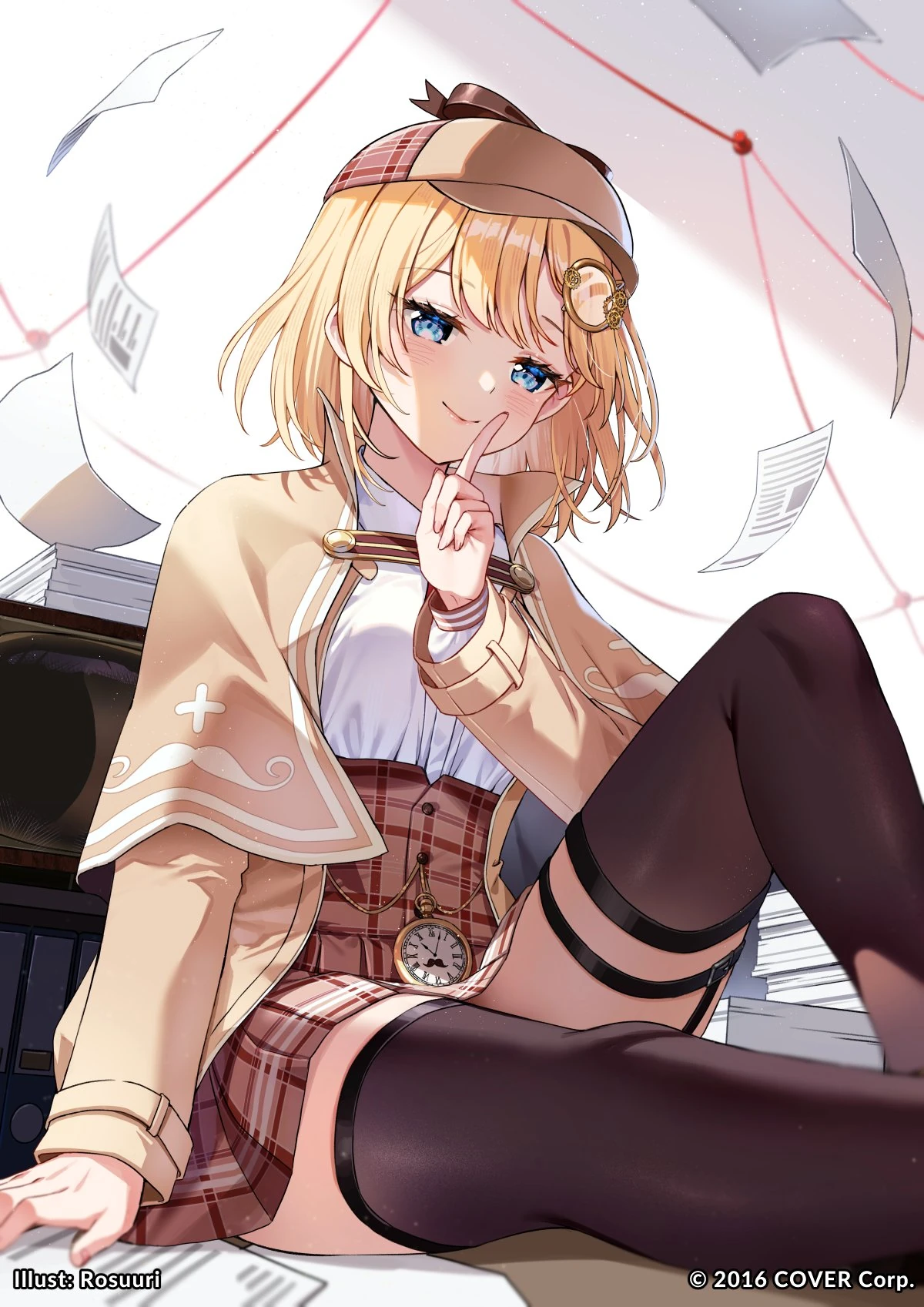 Watson Amelia and HYTE Collab Illustration