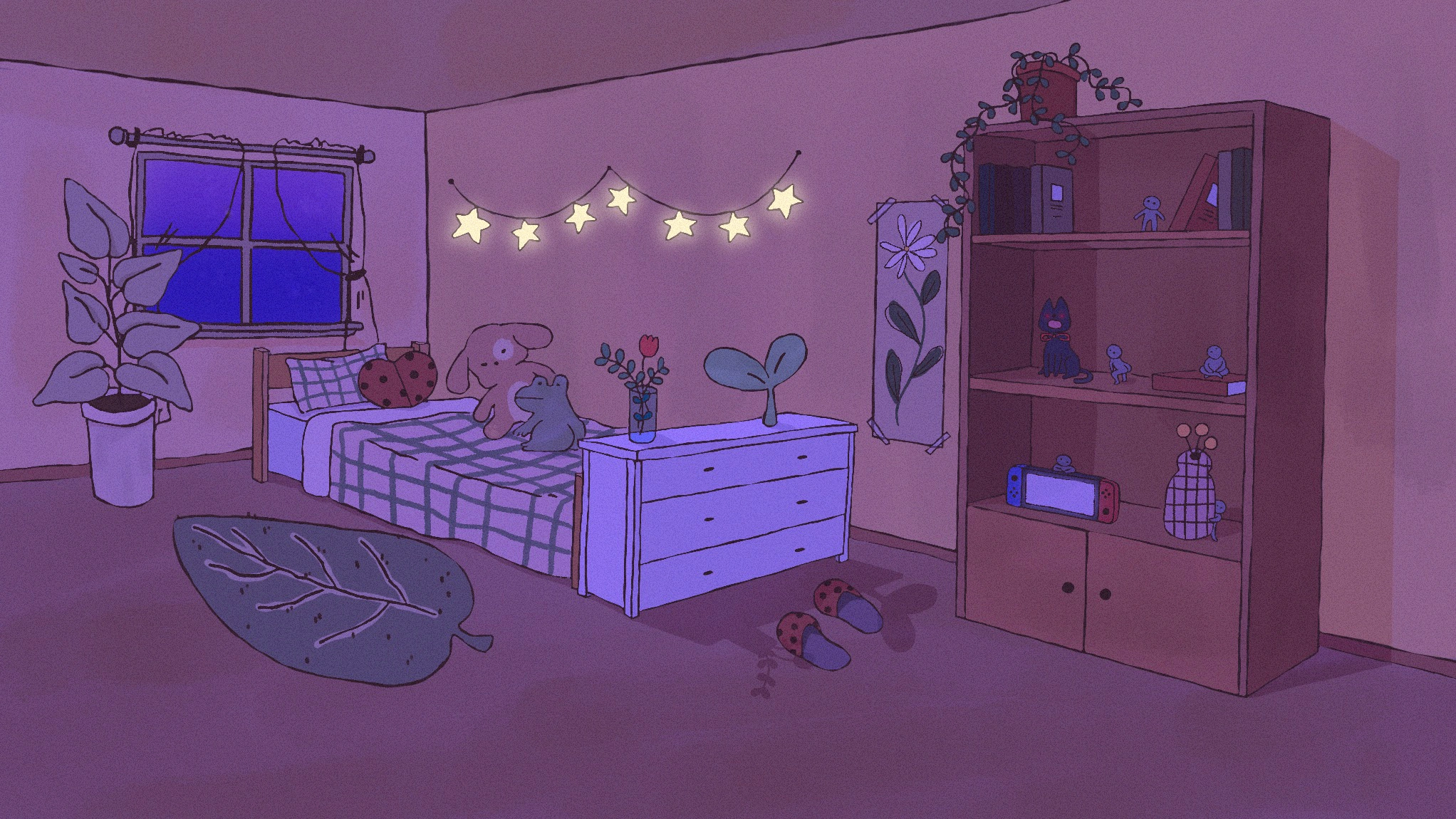 Room background (nighttime)