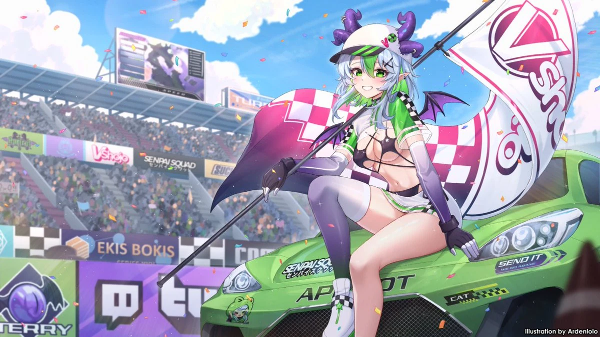 Race Queen Froot Starting Screen by Arden