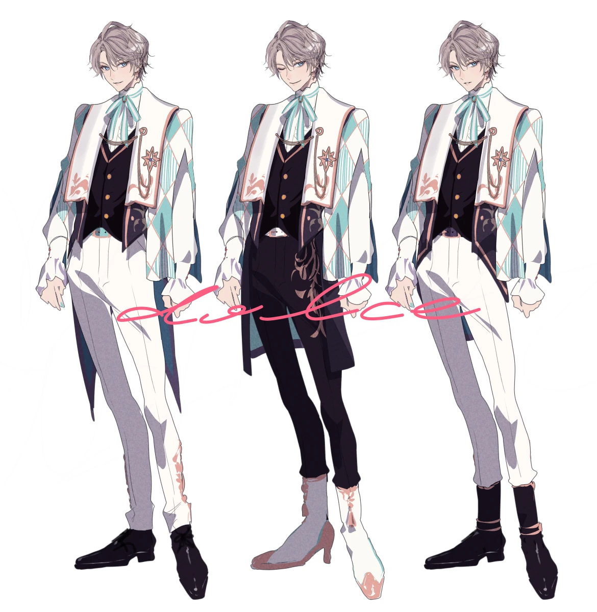 1st mini album "DOLCE" Support Advertisement Outfit Design<br>by Aikawa Ichiko