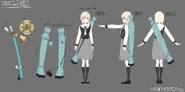 Magical Girl School Uniform Reference Sheet by Matcha