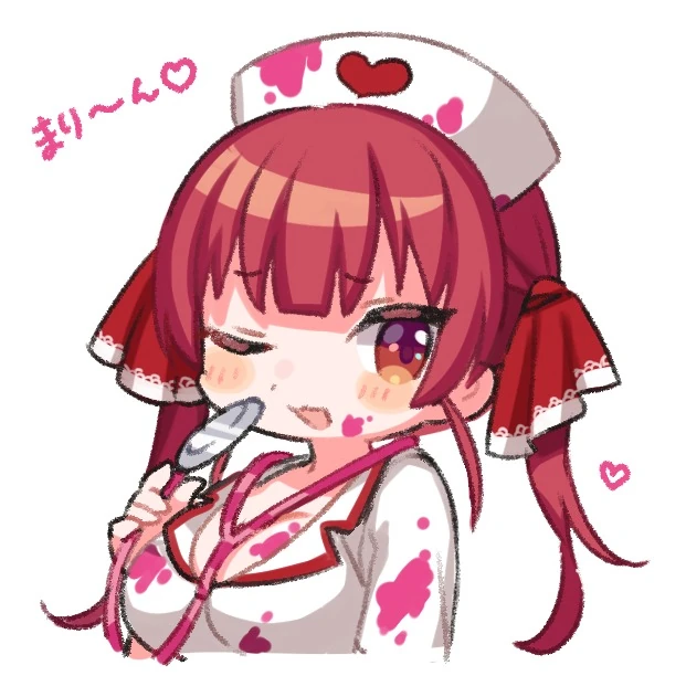 Houshou Marine Halloween Costume Illustration
