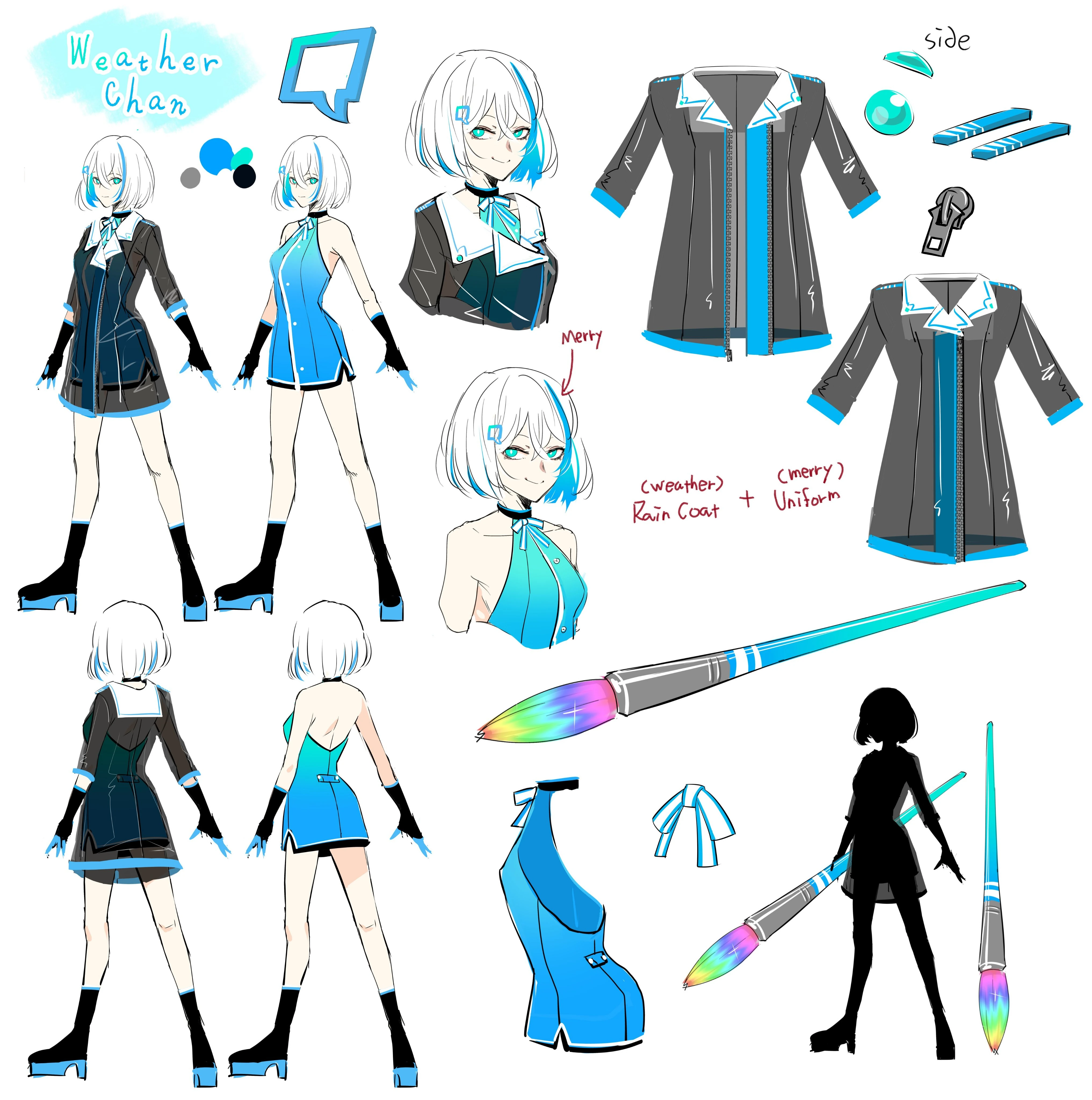 Weather Chan by [https://twitter.com/aptx9522 aptx9522], Mascot of Merryweather Media