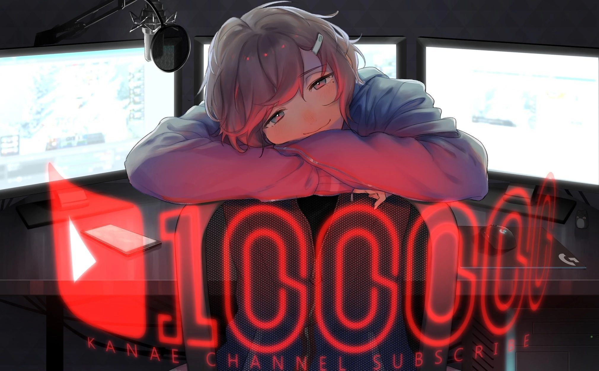 100,000 Subscribers Illustration by U-suke