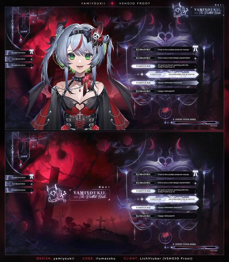 Vampidol Stream Overlays by Yamiyo