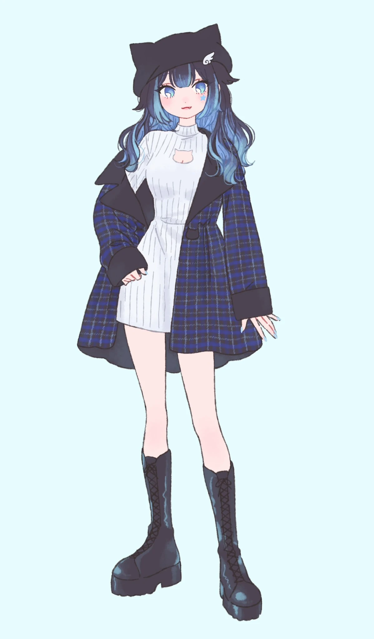 Cyan 3rd outfit design by @gojio_