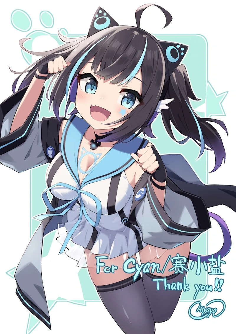 Cyan art by @sosakutofu