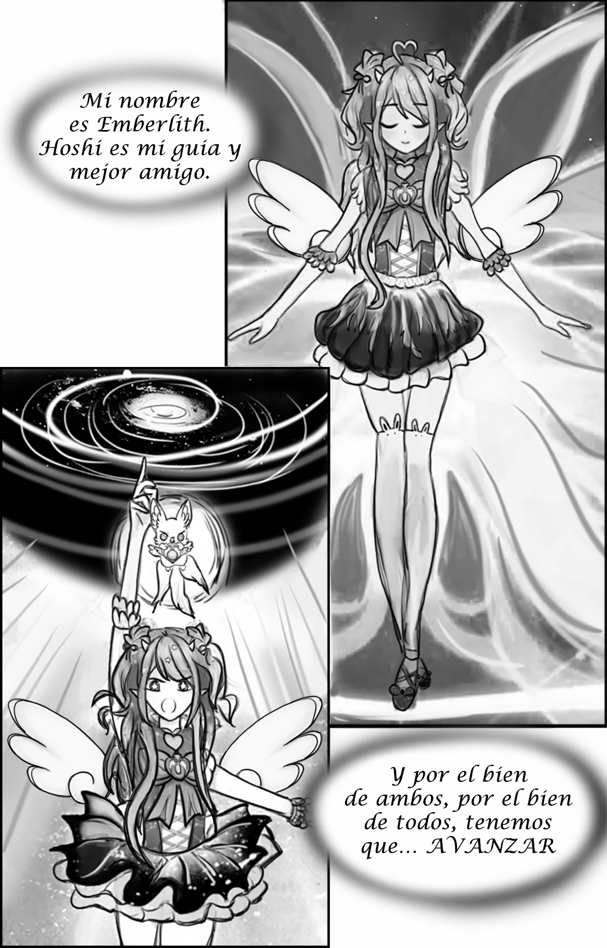 Ember's transformation page from her manga (2)