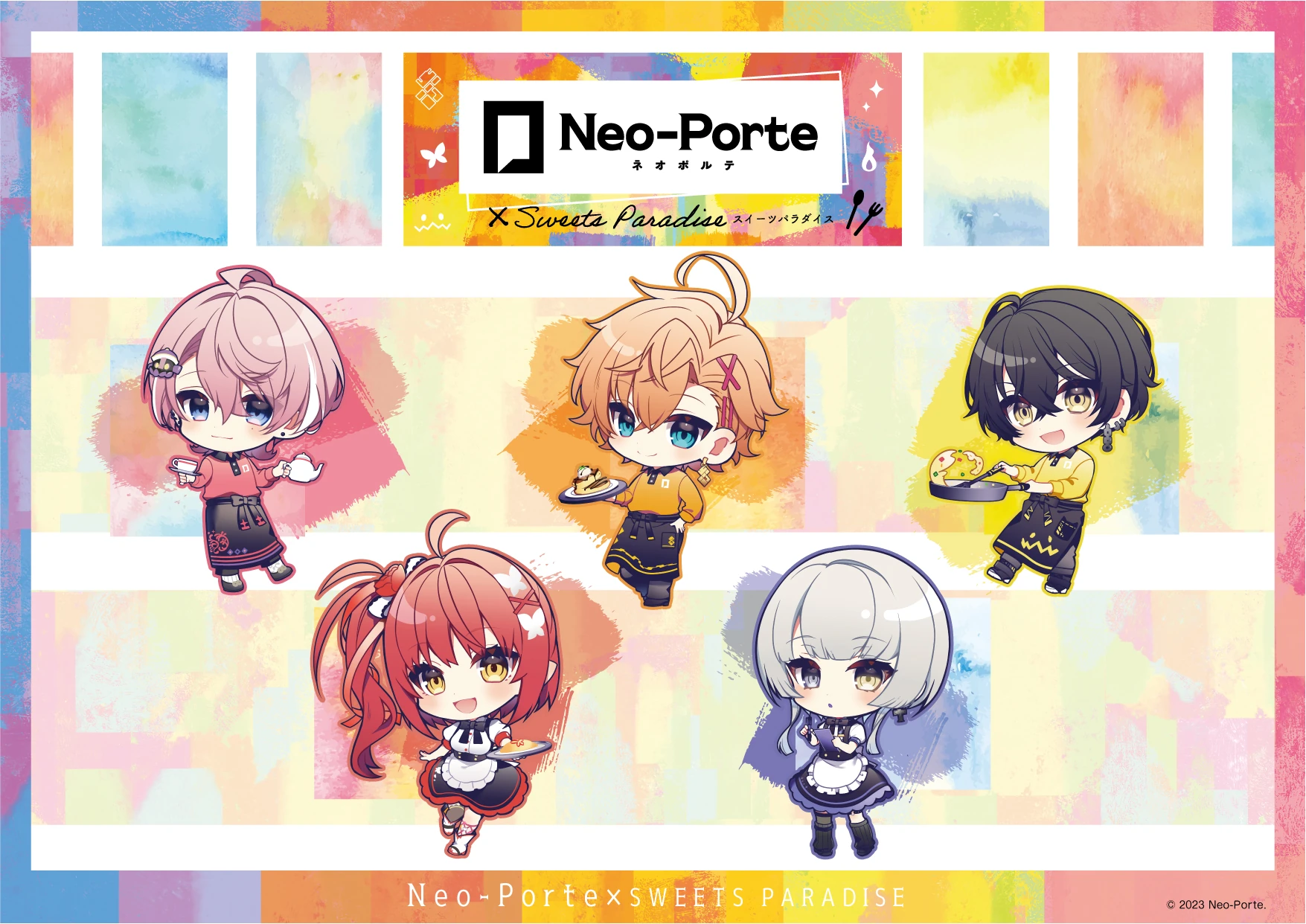 Neo-Porte x Sweet Paradise 2023 SD Illustration<br>by Tokunaki Nozomu