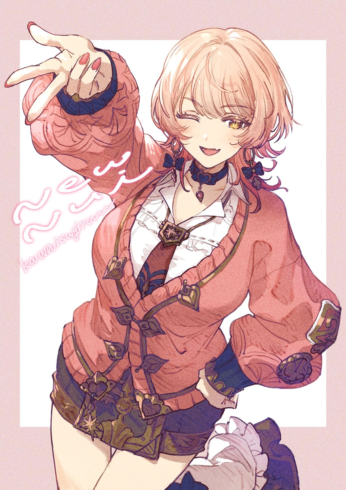 Fantasy Uniform Gal Outfit Illustration by ituca