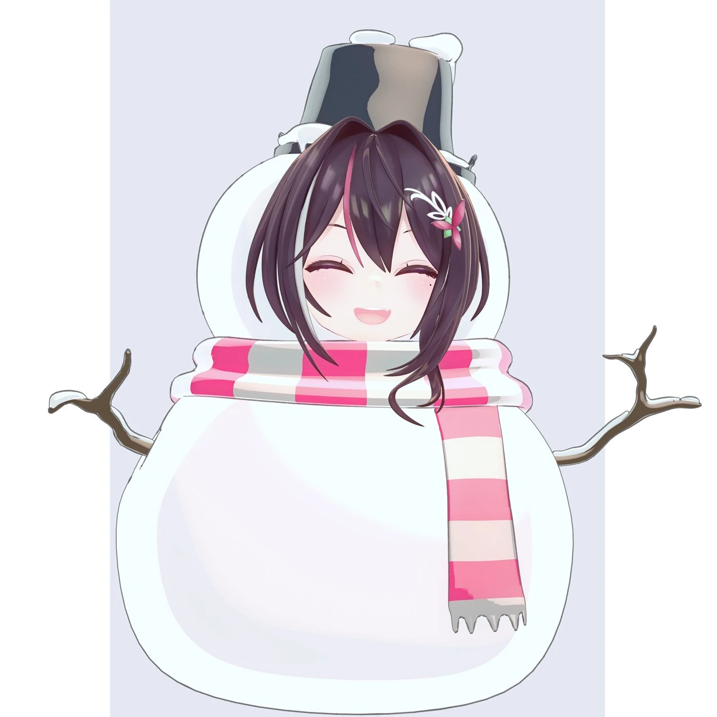 AZKi as a Snowman by kasokuSato