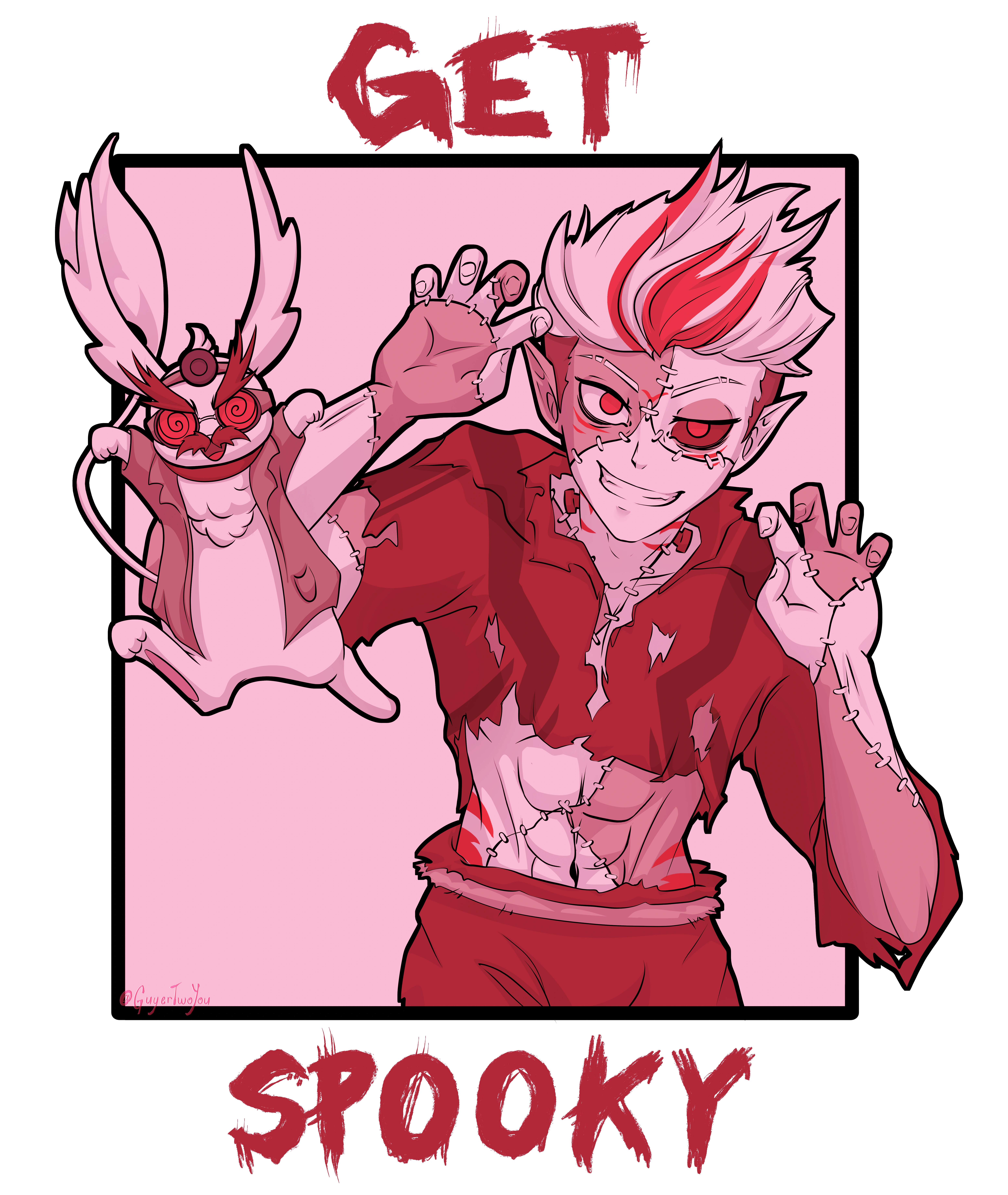 GET SPOOKY (Red) Commission done by GuyerTwoYou