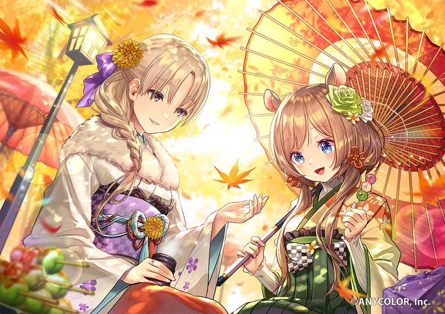 Nijisanji Autumn Leaves Voice 2021 Illustration<br>by Hikosan