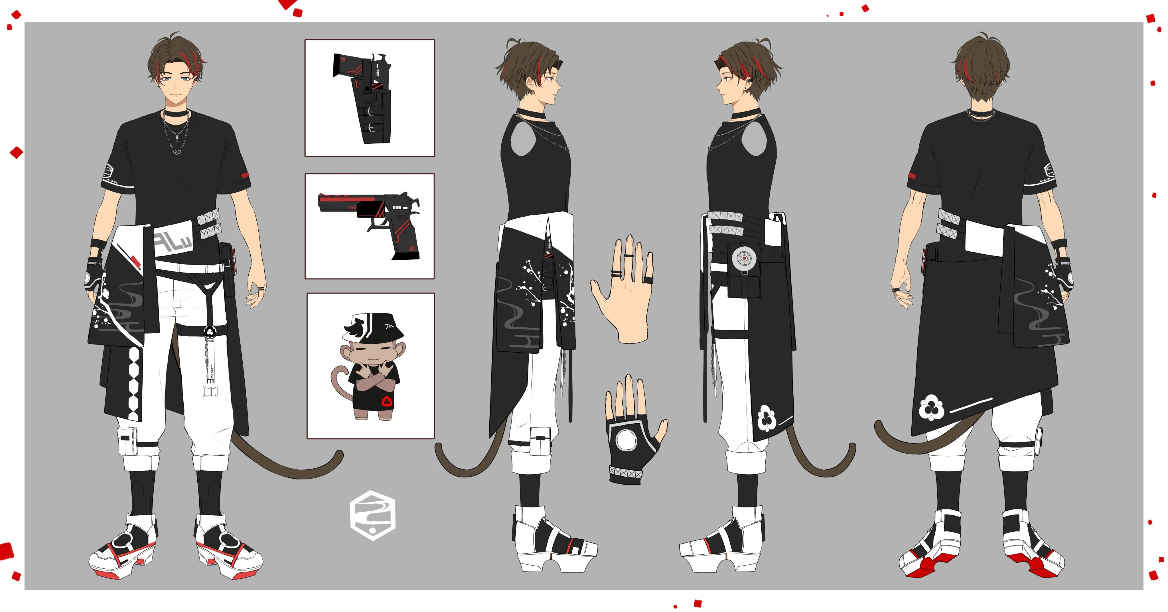2nd outfit Reference sheet (jacket off)