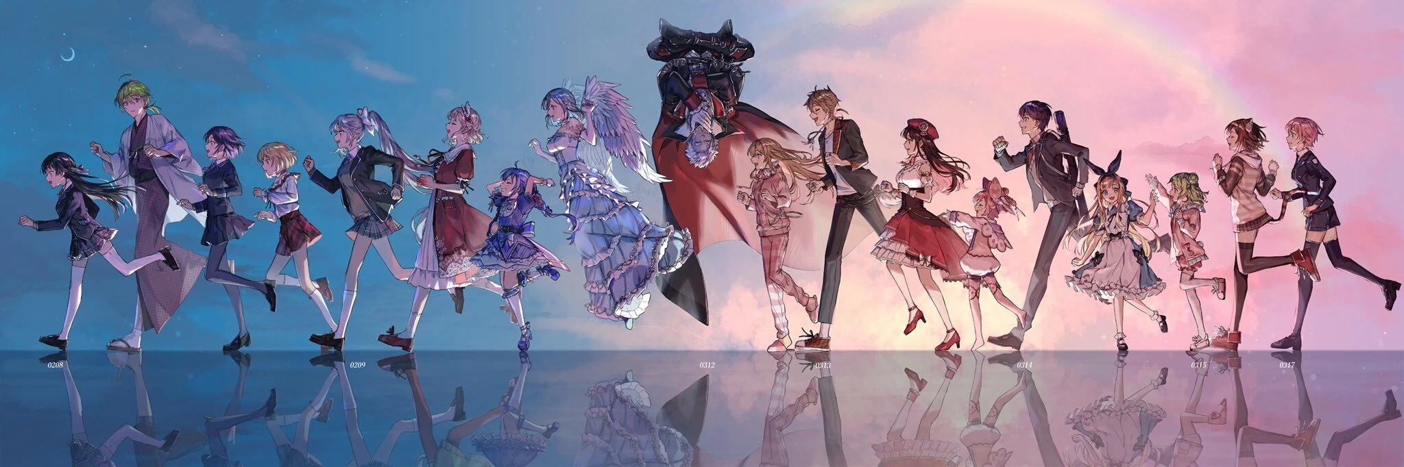 NIJISANJI 3rd Anniversary Illustration<br>by Suwada