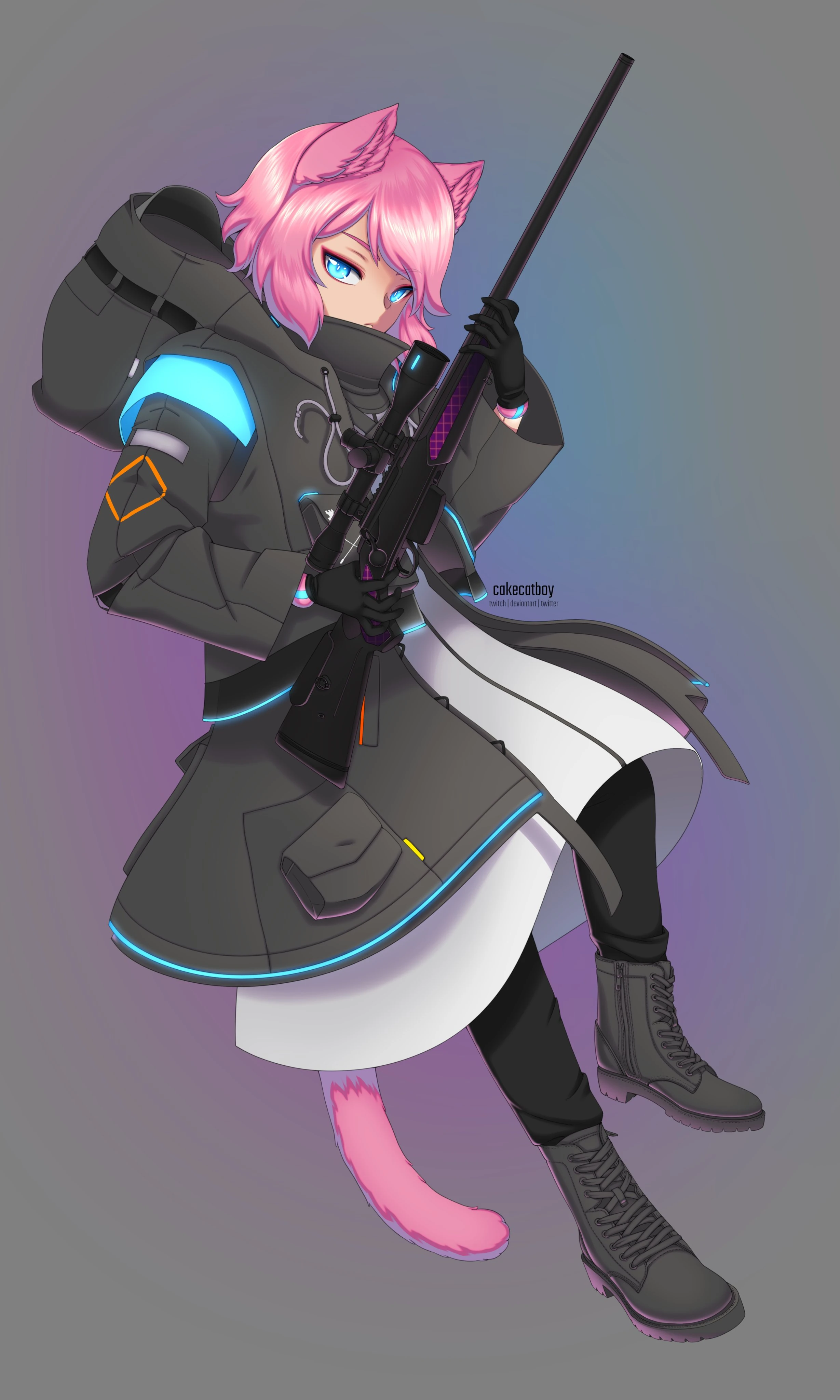 Pixel in the style of Arknights<br>(by catboymech)