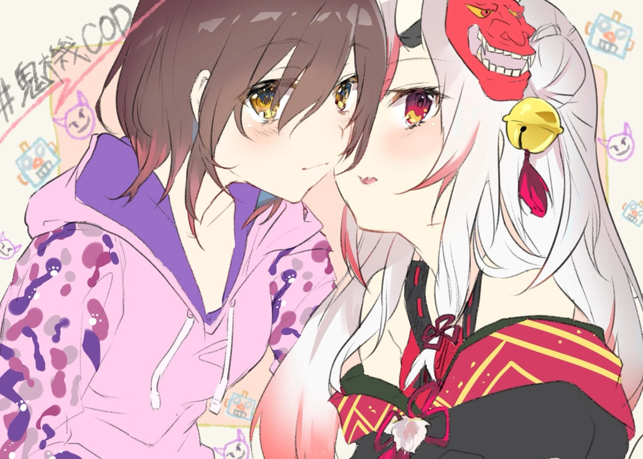 Roboco-san and Nakiri Ayame by Kagura Nana