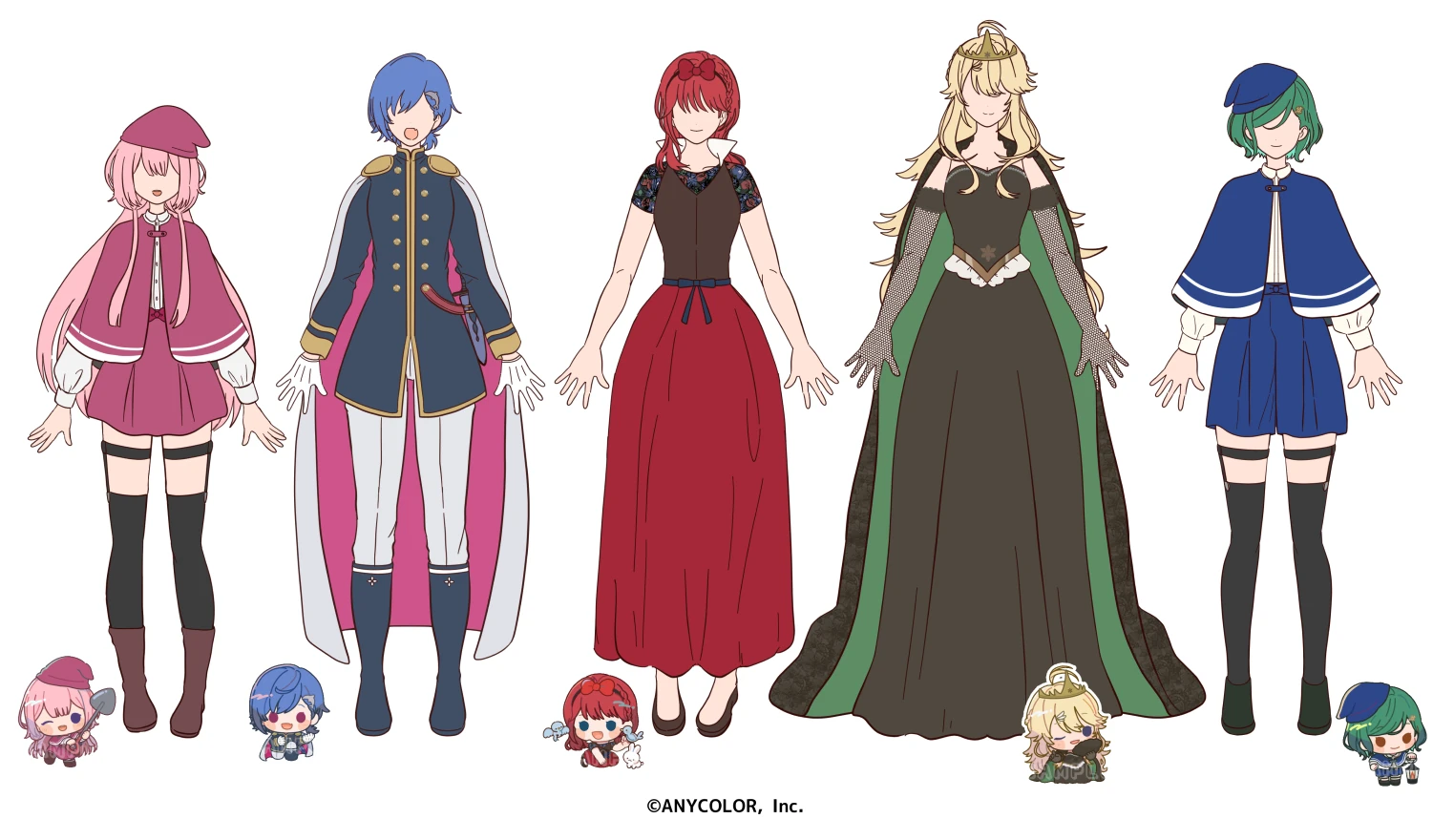Save the Selene Girls' Academy Drama Club!! Costume Concept art by Ttomam