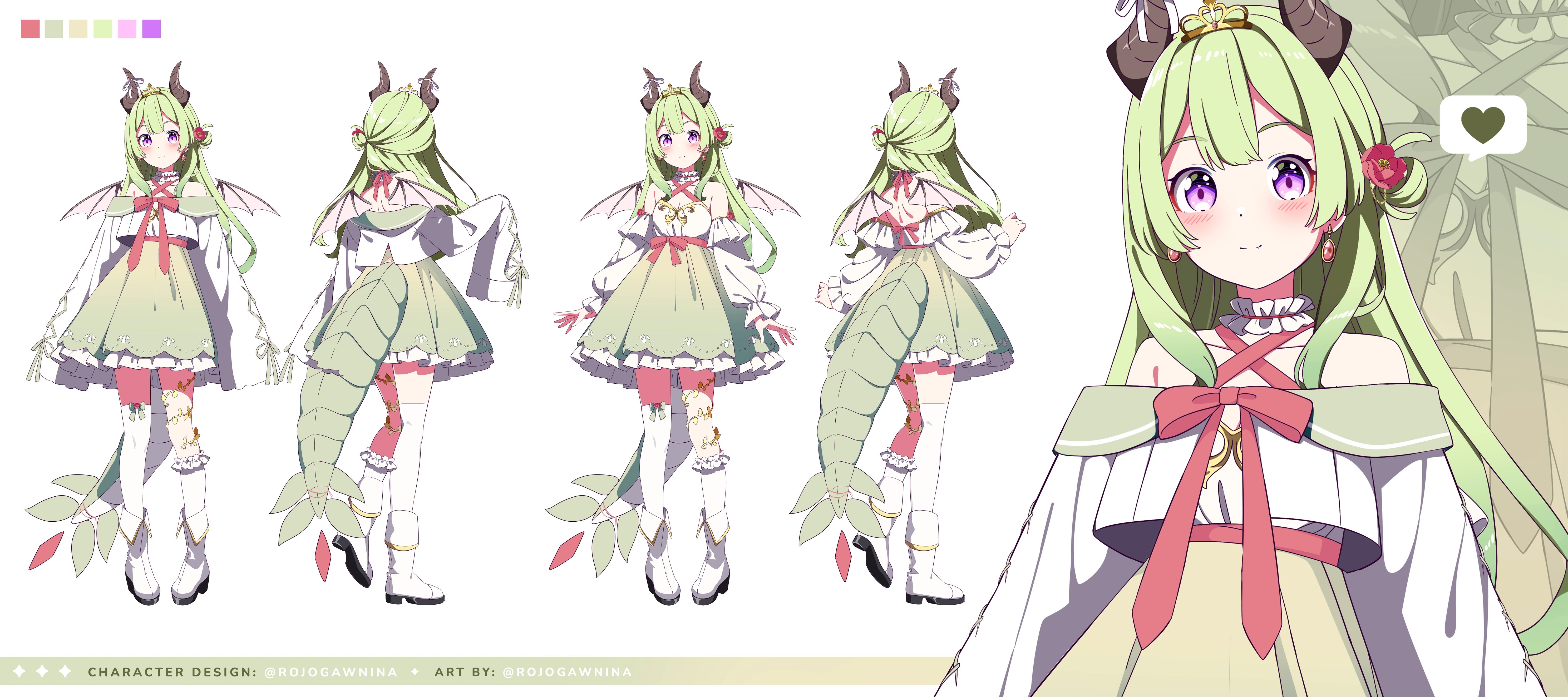 Character design <br>by rojogawnina