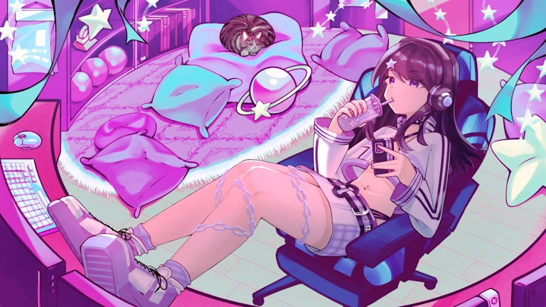 SuperKimVT's starting soon screen (by Lidzi)