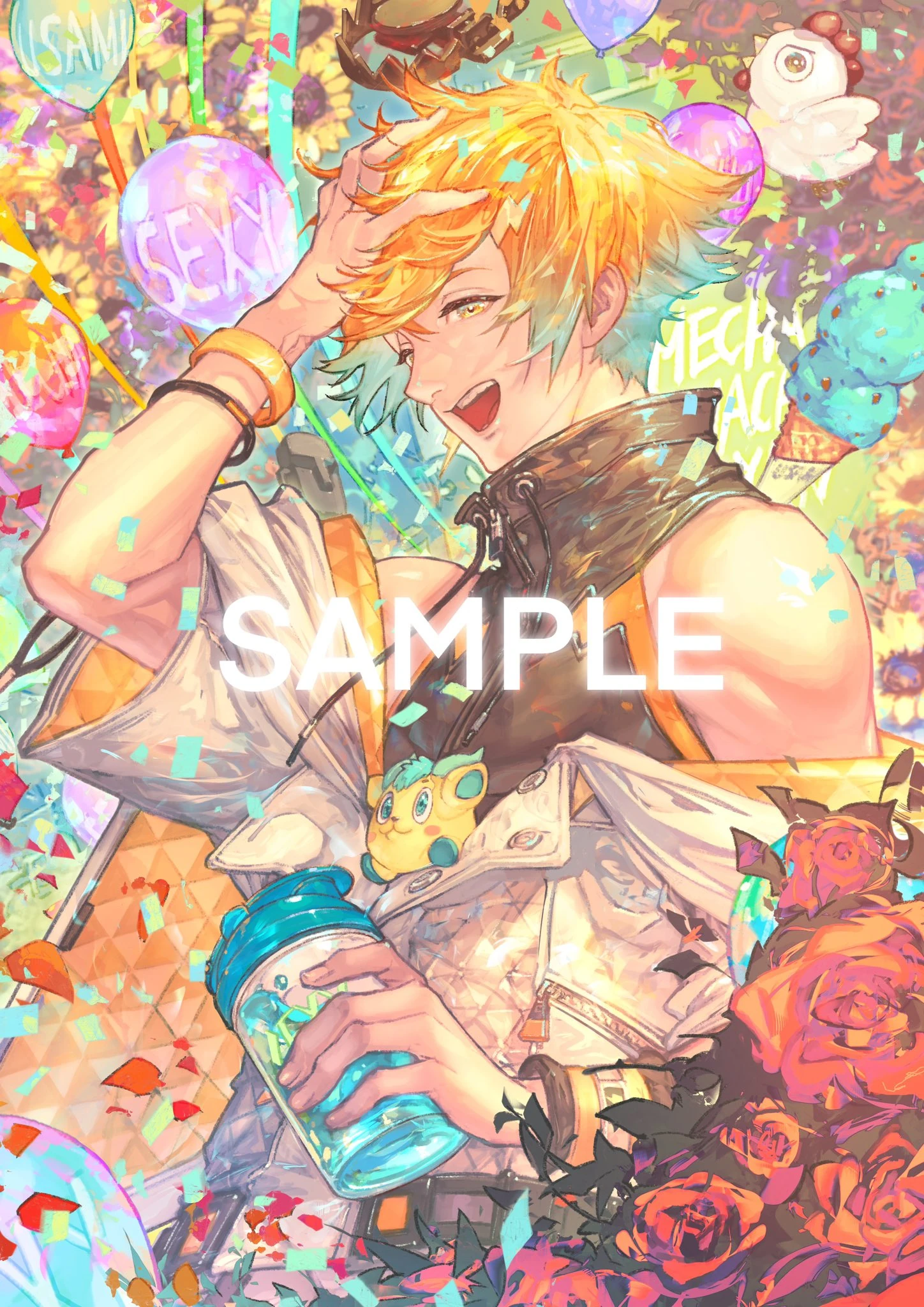2023 Birthday Goods & Voice Illustration<br>by Raita Kazama