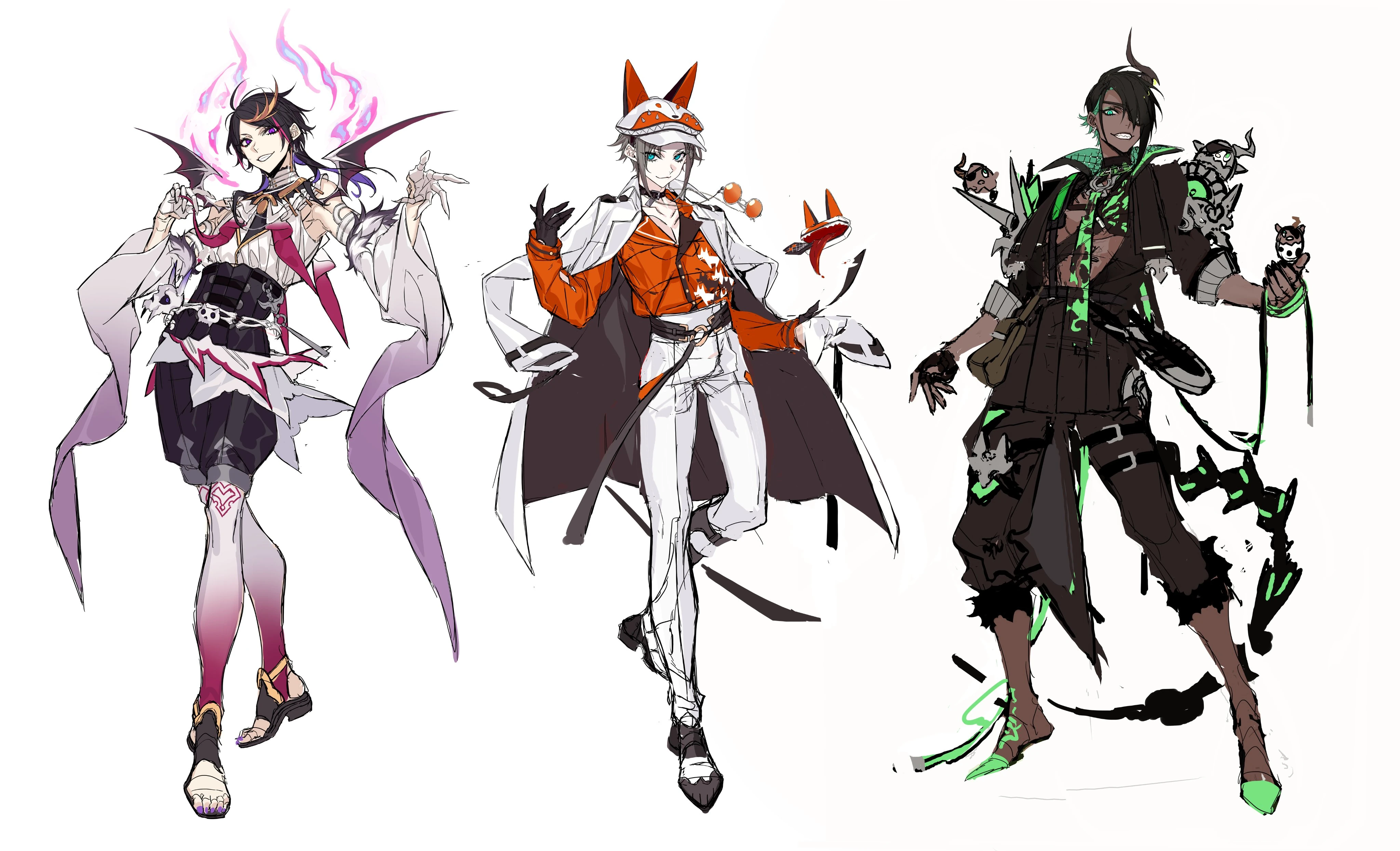 Shu Yamino, Mysta Rias, and Aragami Oga by HoeL
