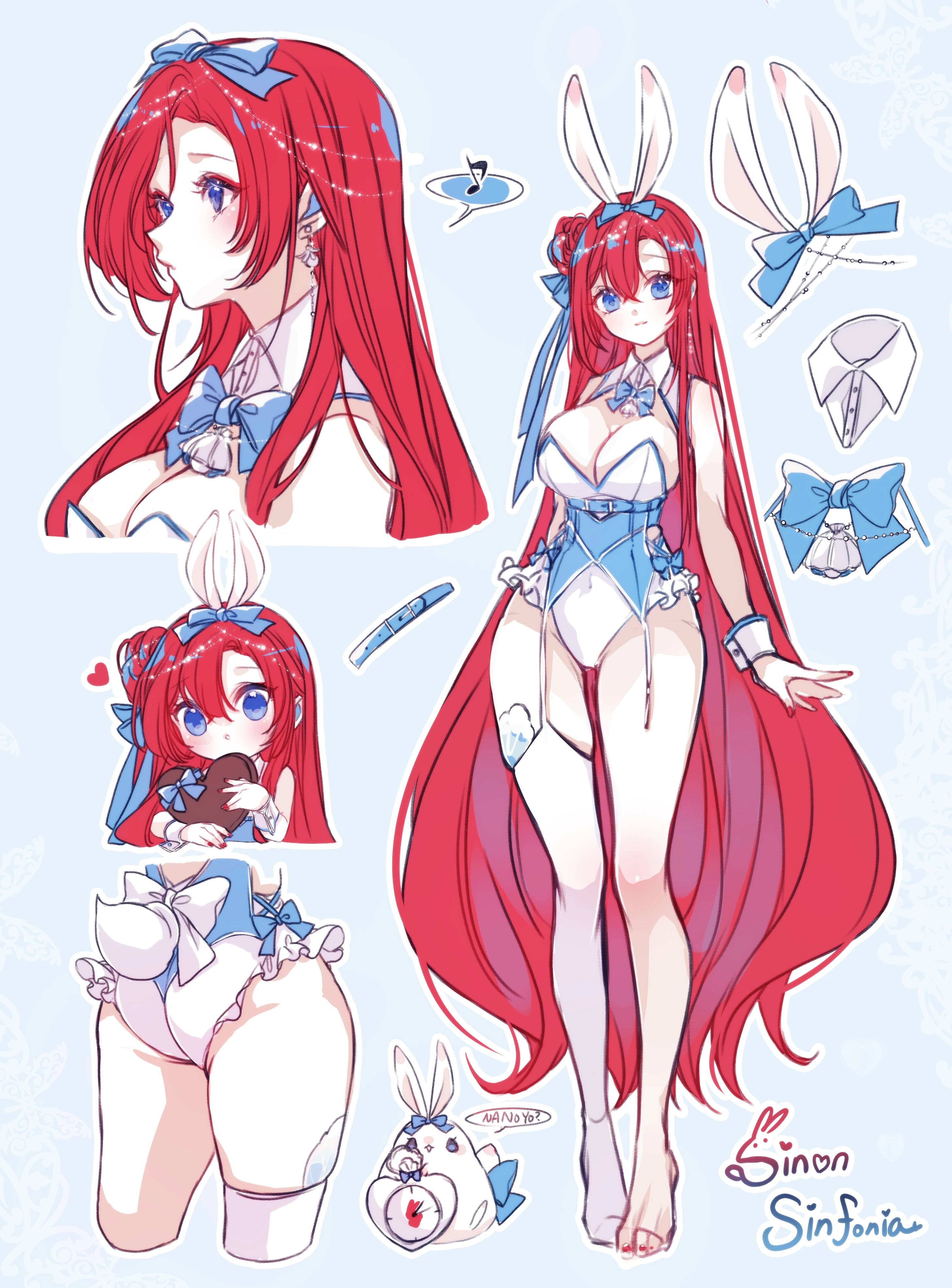 Bunny Sinon Design Sheet<br>by Rosemimilktea