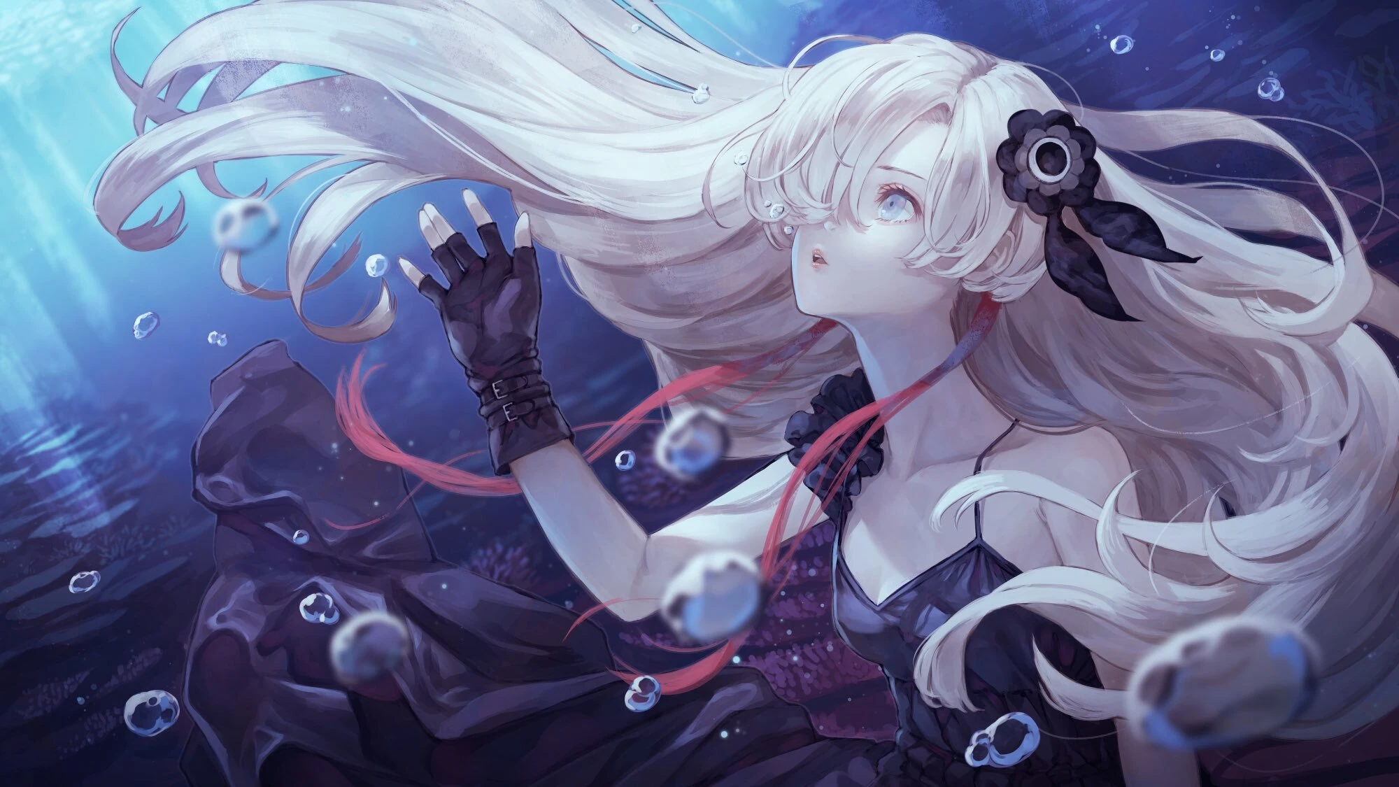 Deep Sea Girl Illustration<br>by Kaoming
