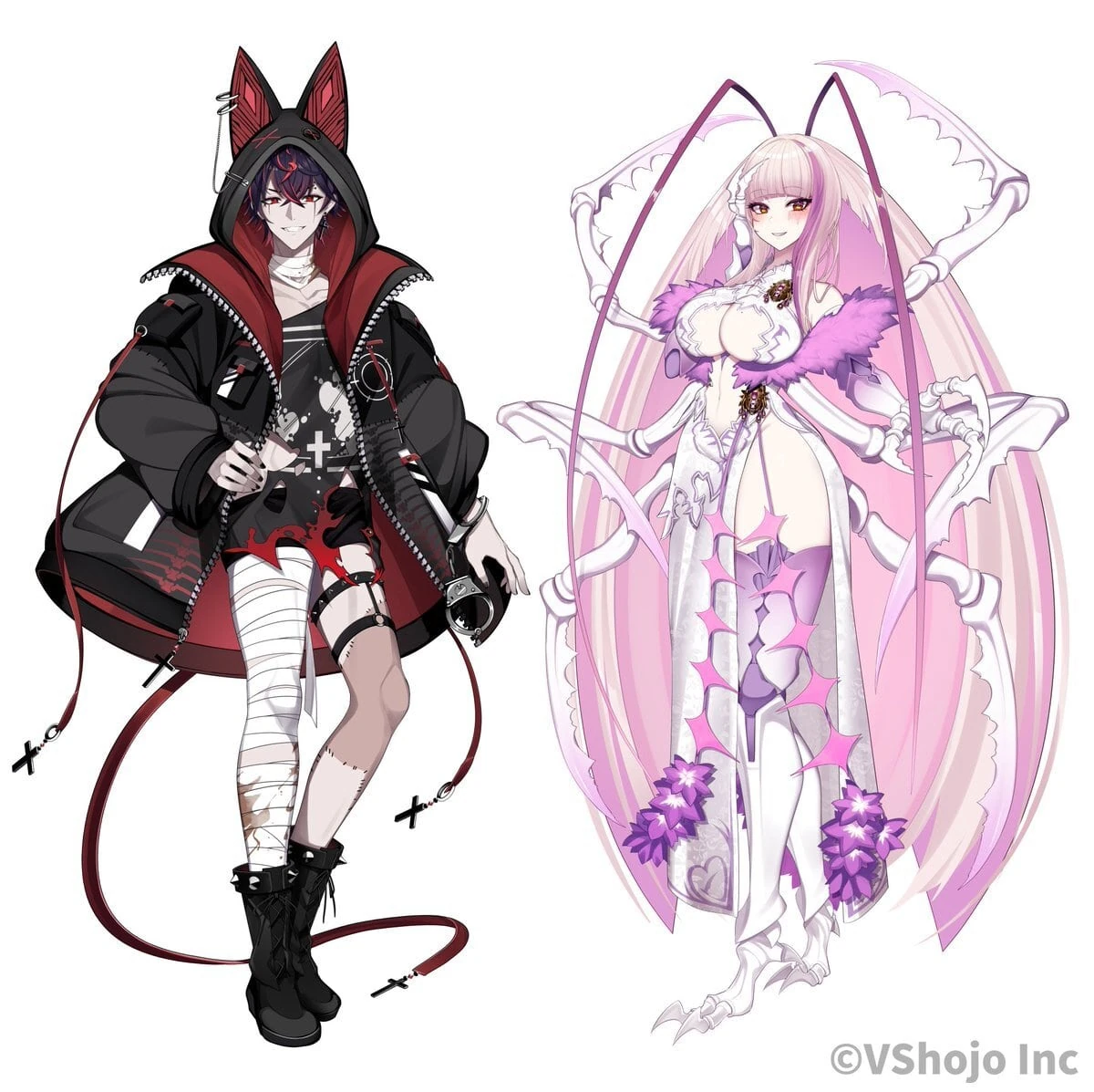 Kuro Kurenai and Matara Kan VShojo Full Bodies<br>by Akagi